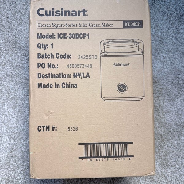 Cuisinart Frozen Yogurt Sorbet And Ice Cream Maker