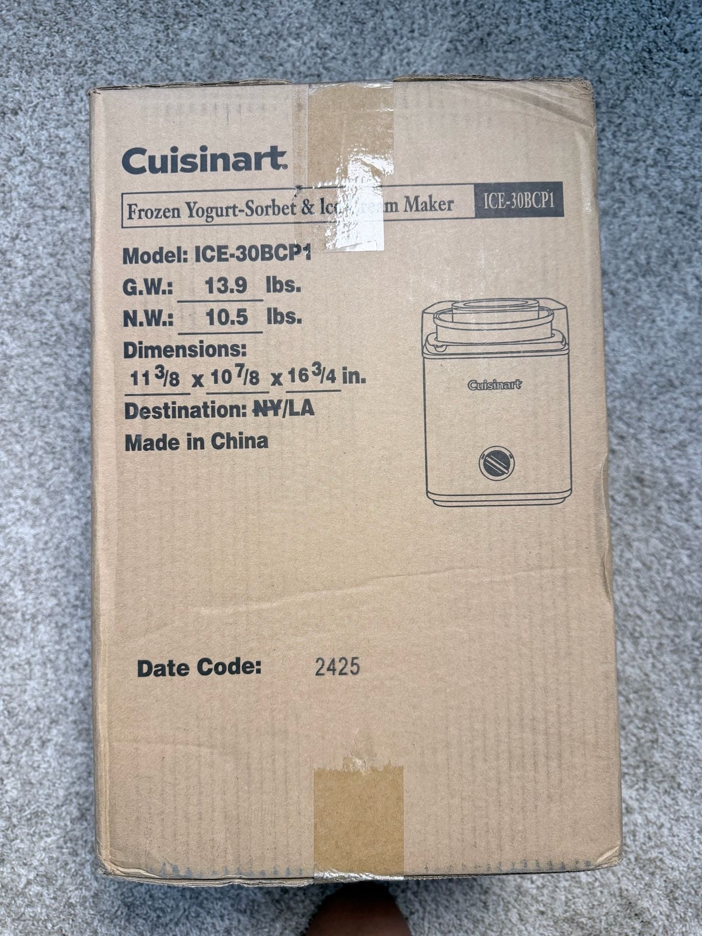 Cuisinart Frozen Yogurt Sorbet And Ice Cream Maker 2