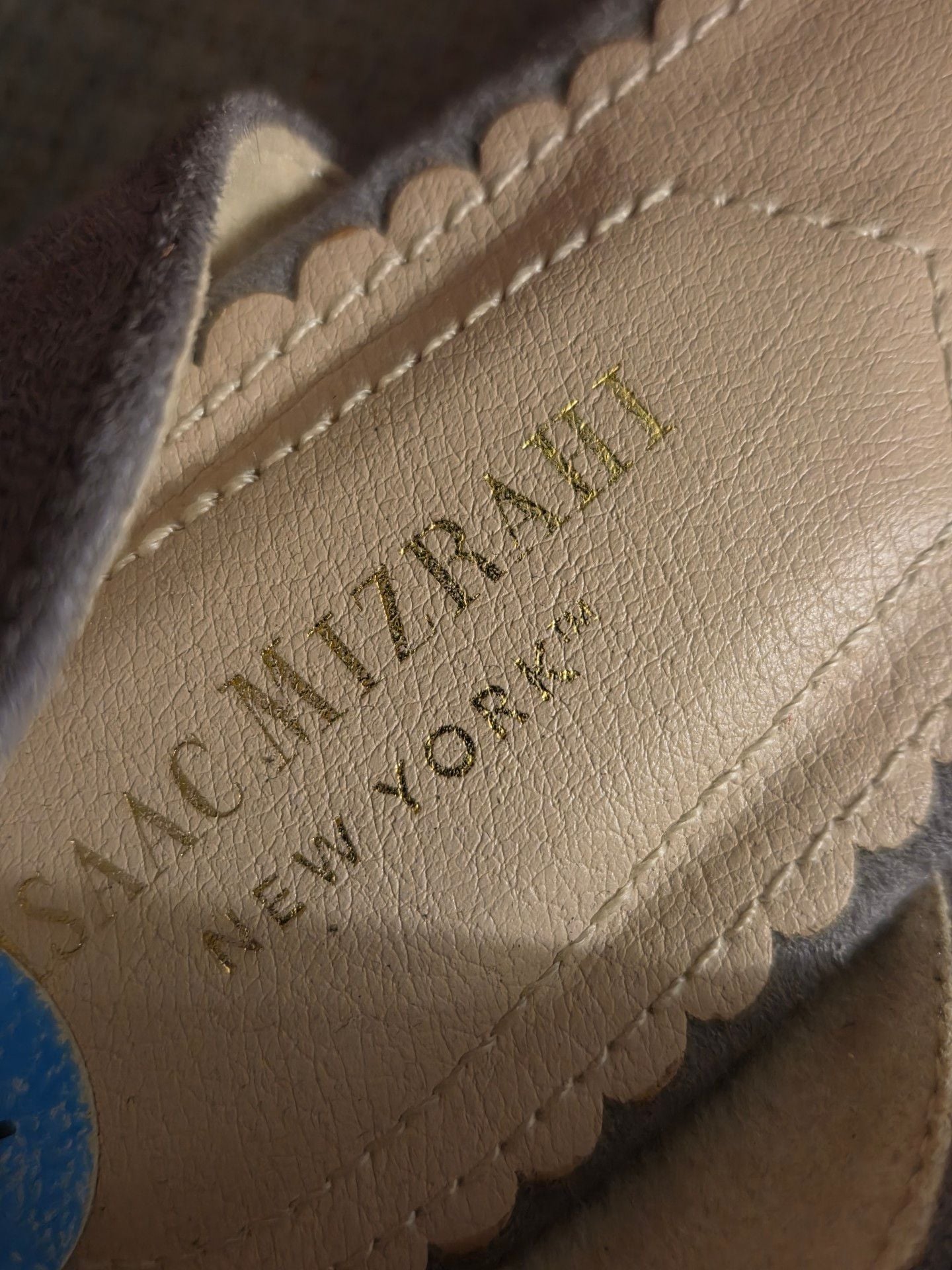 Isaac Mizrahi Flats Size 7.5 Gray Suede Scalloped D'Orsay 6