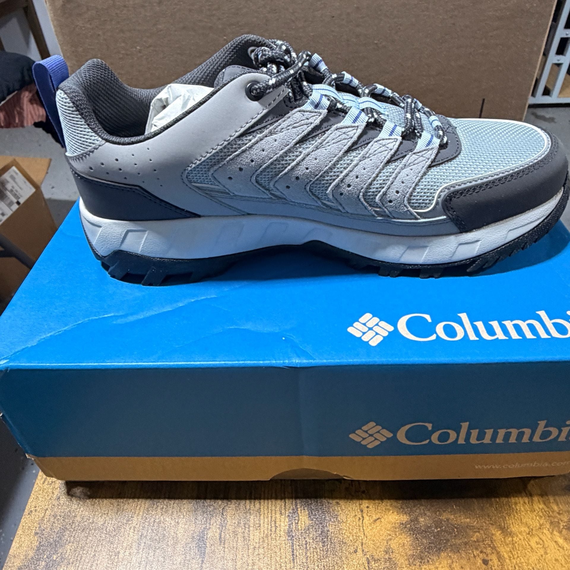 Columbia Strata Trail Low Women Size 11 Hiking Shoes Steam Vapor Grey 3