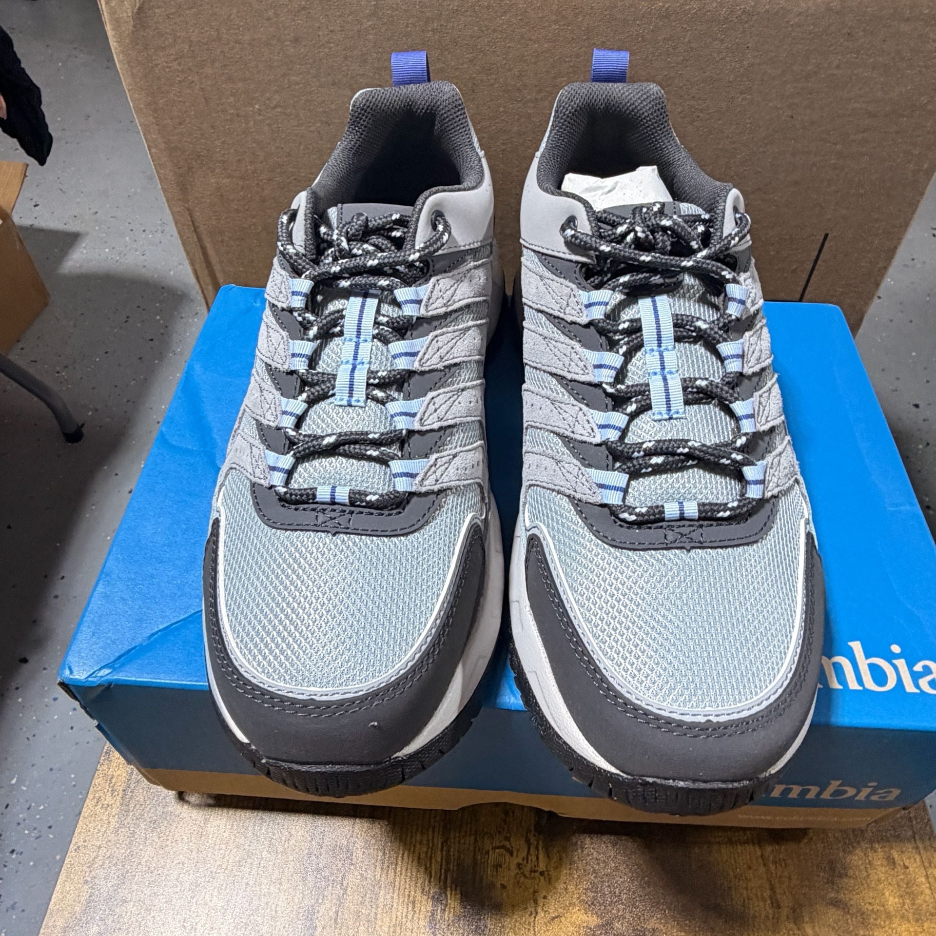 Columbia Strata Trail Low Women Size 11 Hiking Shoes Steam Vapor Grey 4