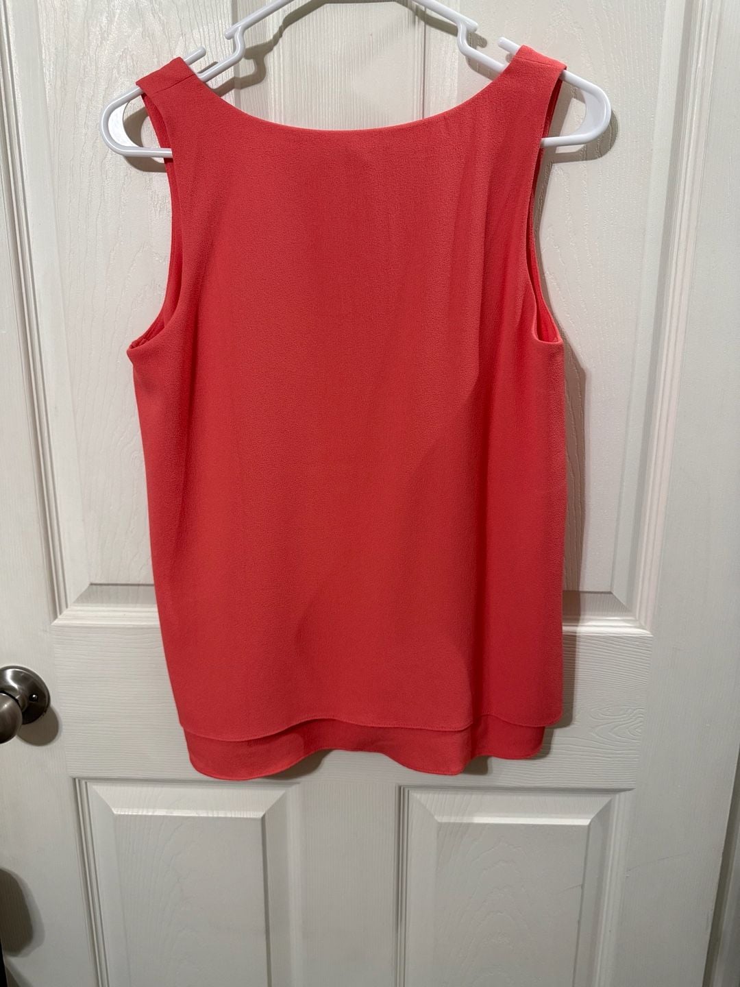 Banana Republic Tank Top Size S Coral Scoop Neck Layered 3