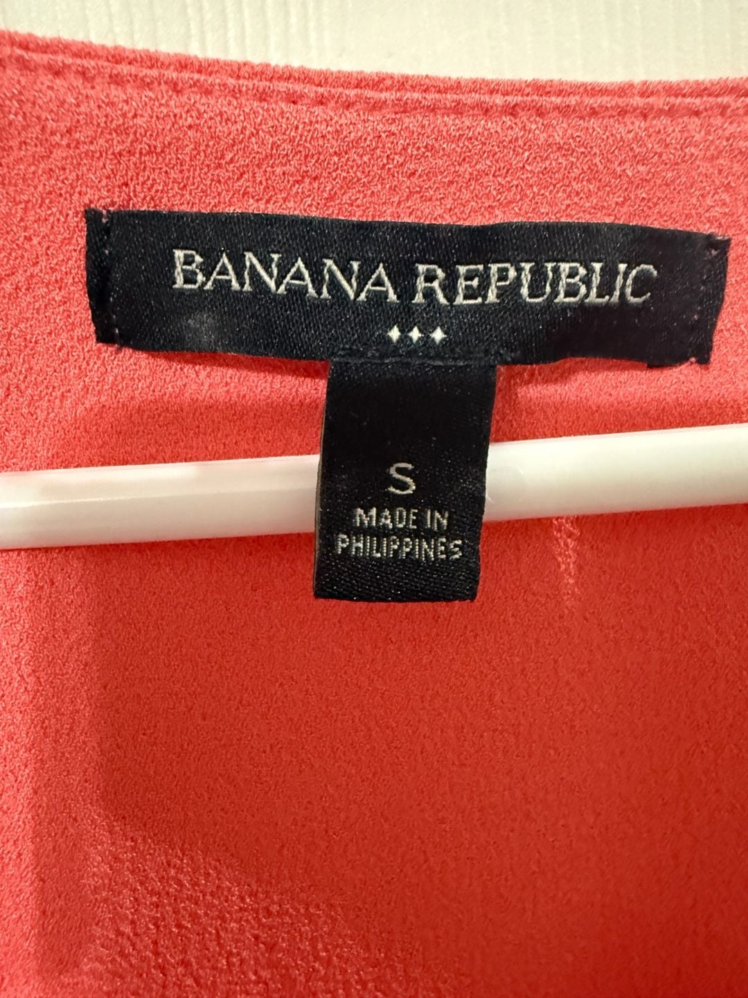 Banana Republic Tank Top Size S Coral Scoop Neck Layered 5