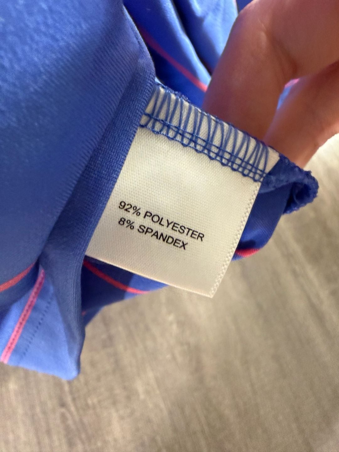 Peter Millar Summer Comfort Polo Shirt Size XL Blue Pink Striped Golf 7