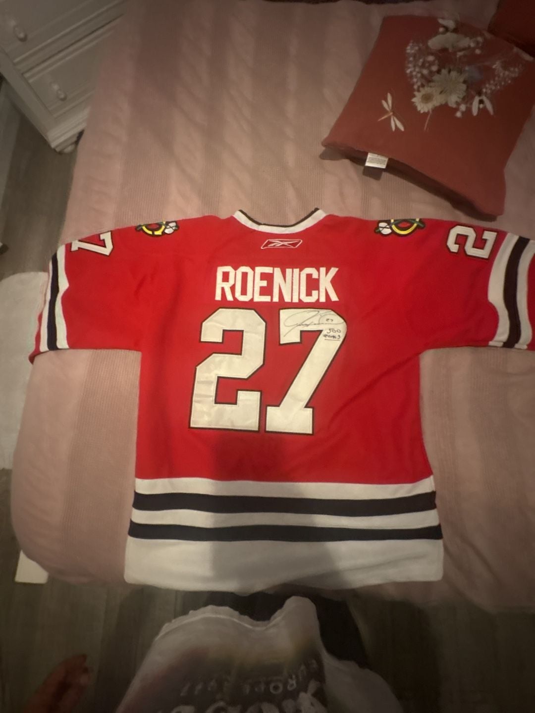 Reebok Chicago Blackhawks Roenick 27 Signed Jersey 1
