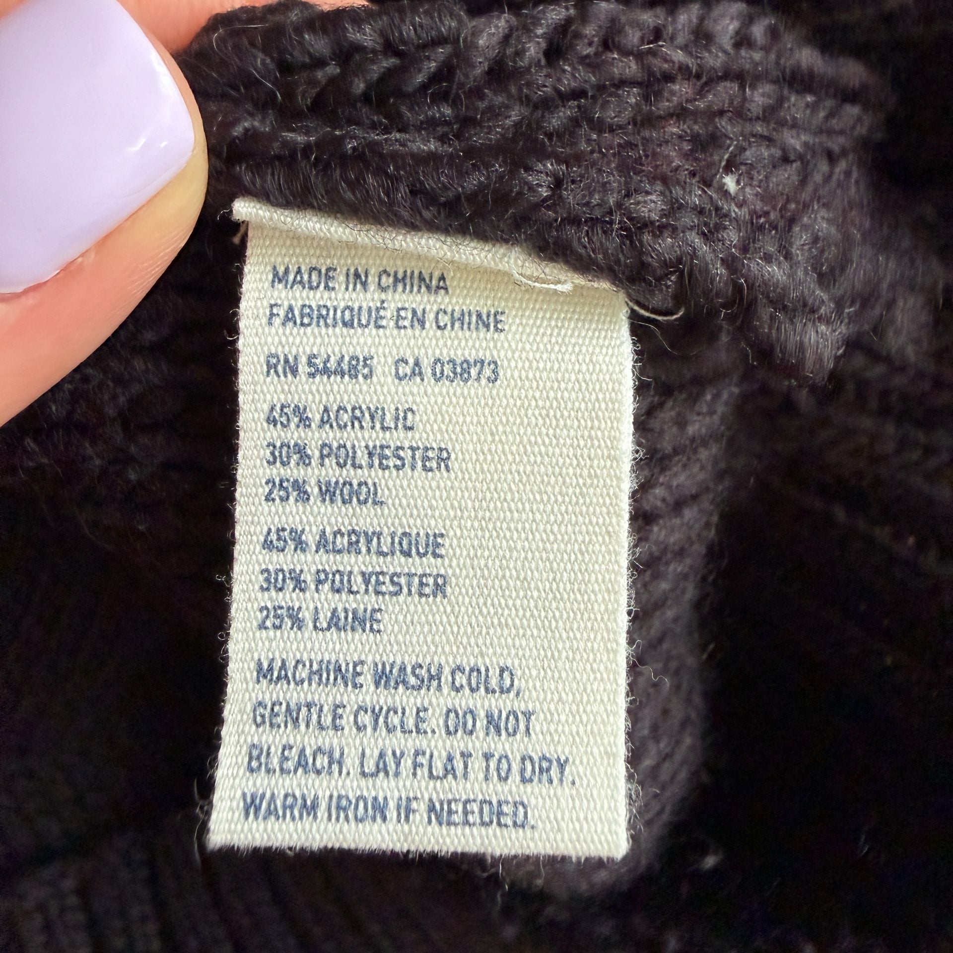American Eagle Outfitters Fair Isle Sweater Size XS Black White Wool Blend 8