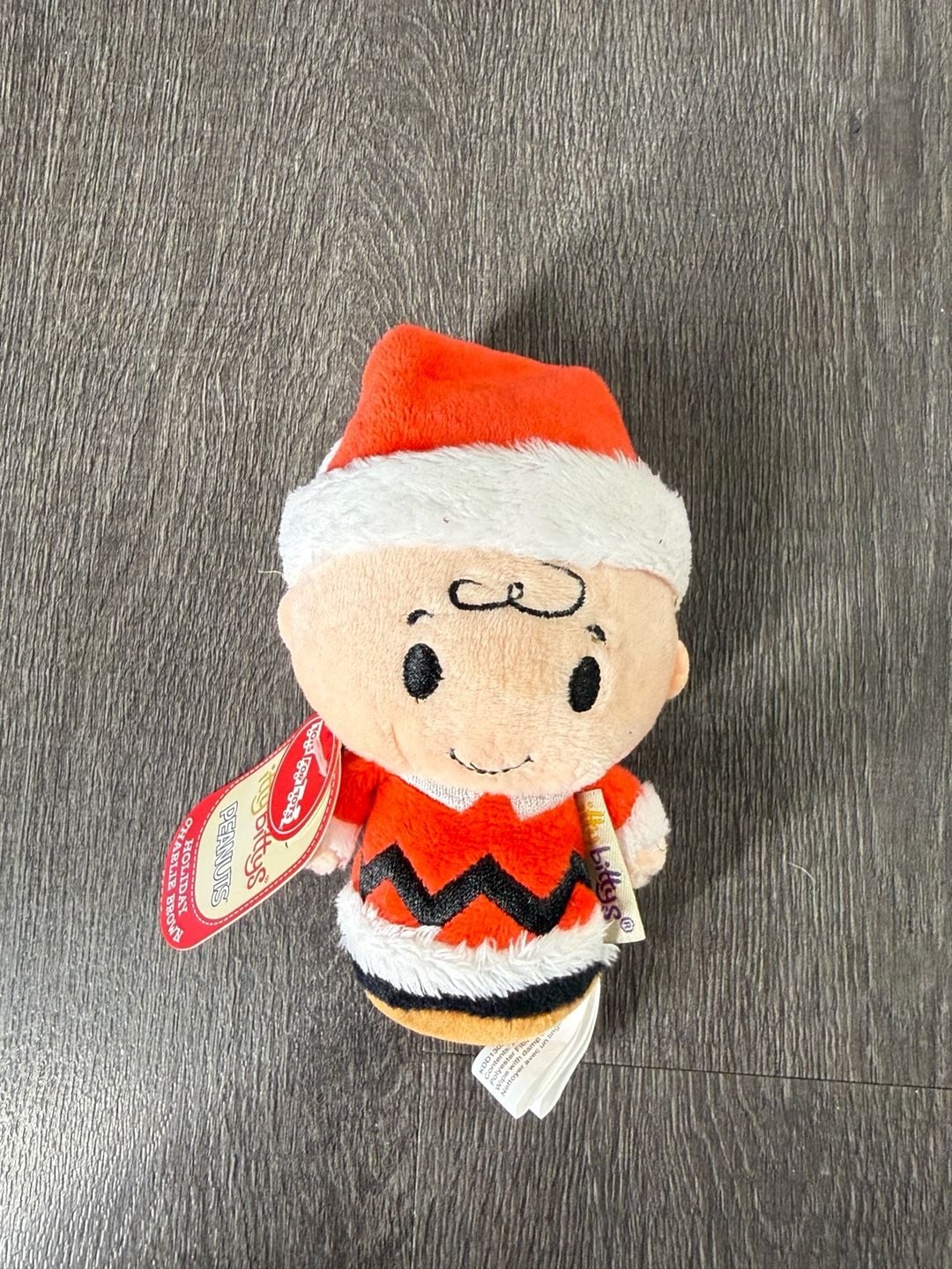 Hallmark Itty Bittys Peanuts Holiday Charlie Brown Plush Toy New 1