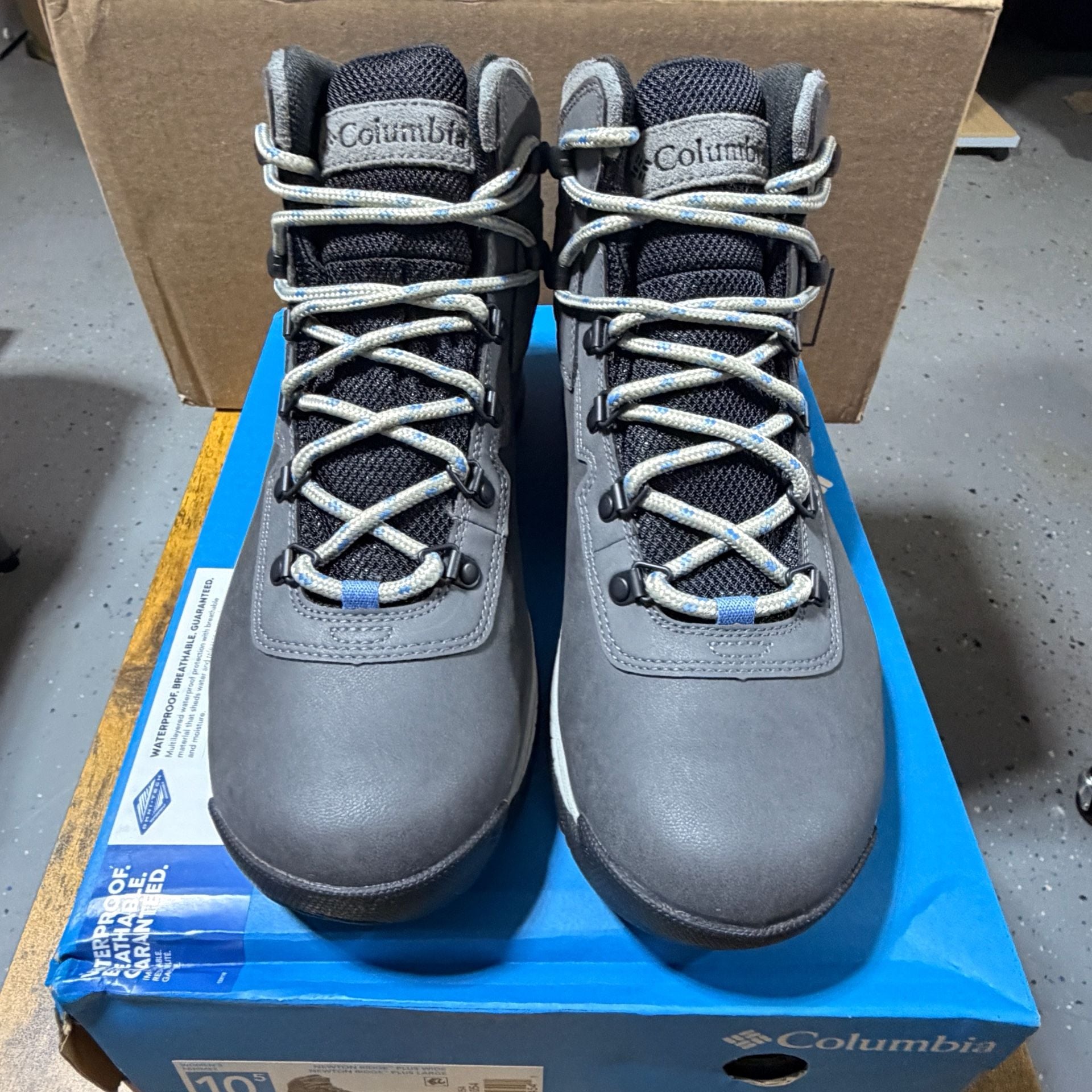 Columbia Newton Ridge Plus Wide Hiking Boots Size 10.5 Quarry 2