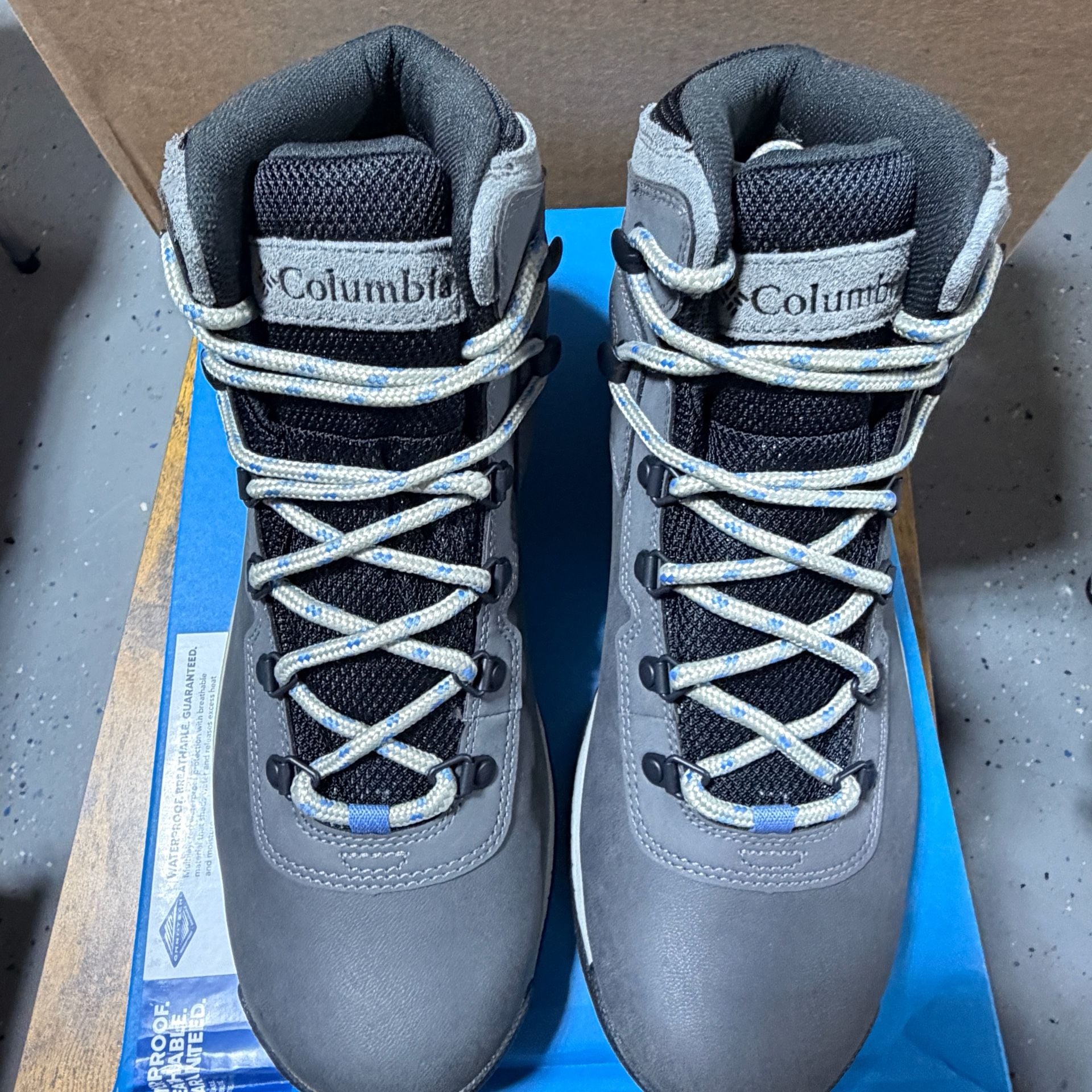 Columbia Newton Ridge Plus Wide Hiking Boots Size 10.5 Quarry 4