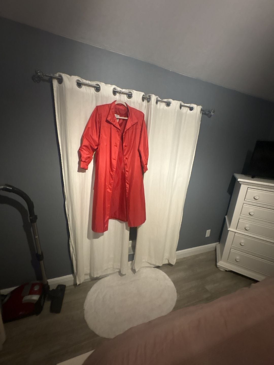 J. Gallery Trench Coat Petite Red Lightweight Raincoat 5