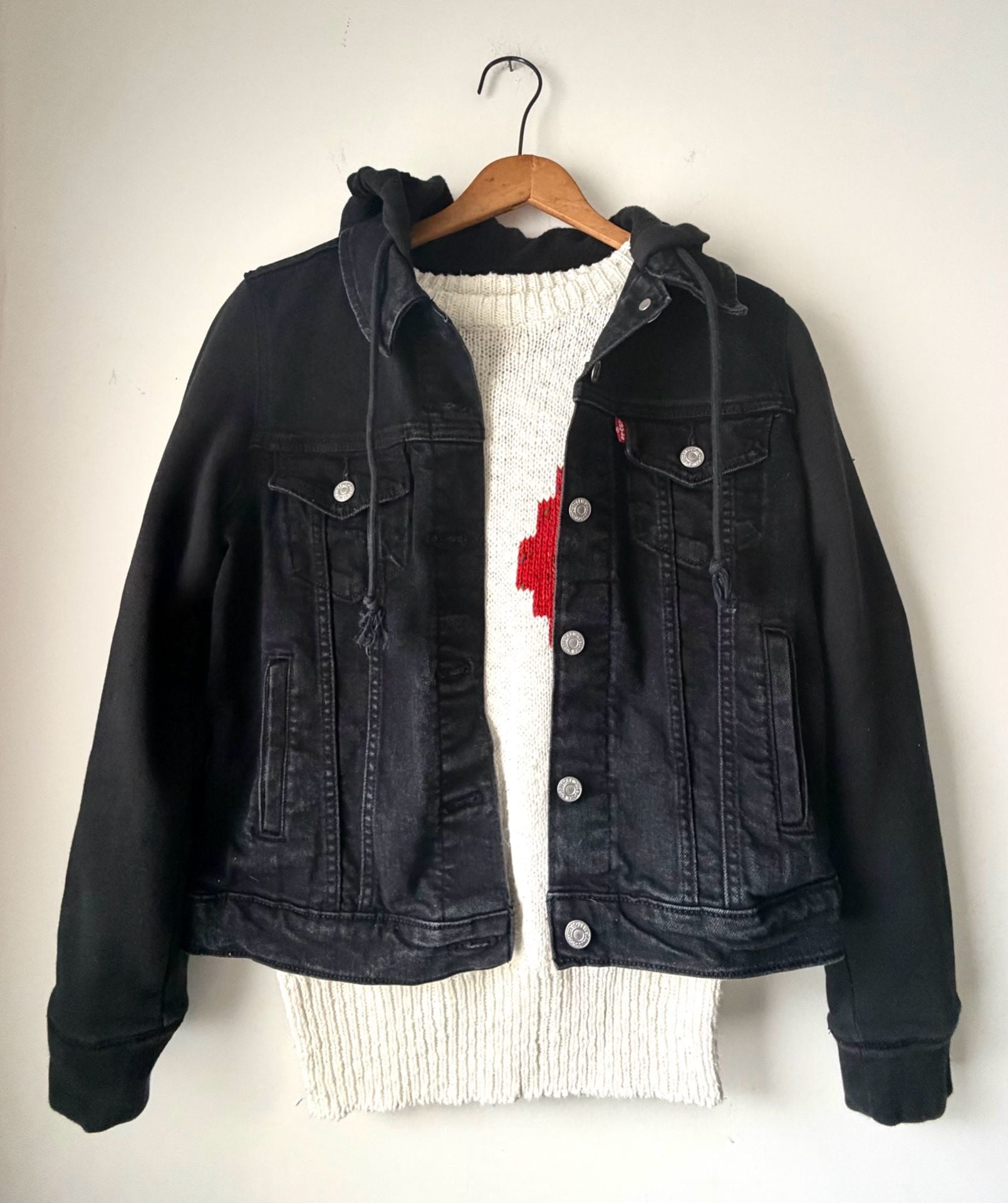 New Levis Hybrid Original Trucker Jacket - Black 2