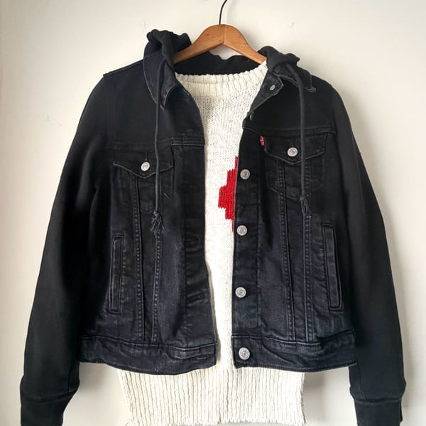 New Levis Hybrid Original Trucker Jacket - Black