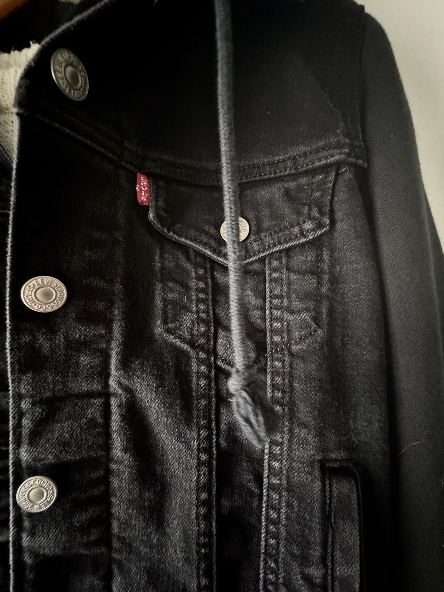 New Levis Hybrid Original Trucker Jacket - Black 3