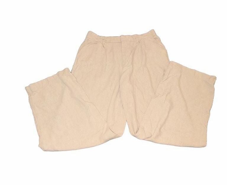 A New Day Women’s Size 12 Linen Blend Beige Wide Leg Pull On Pants Coastal 9