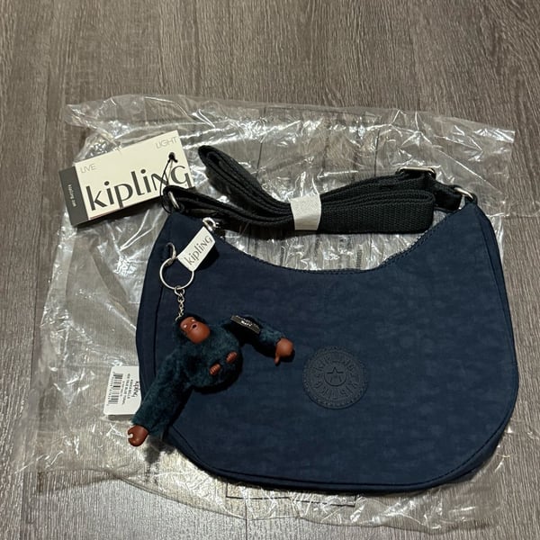 Kipling Bells Crossbody Bag True Blue Tonal