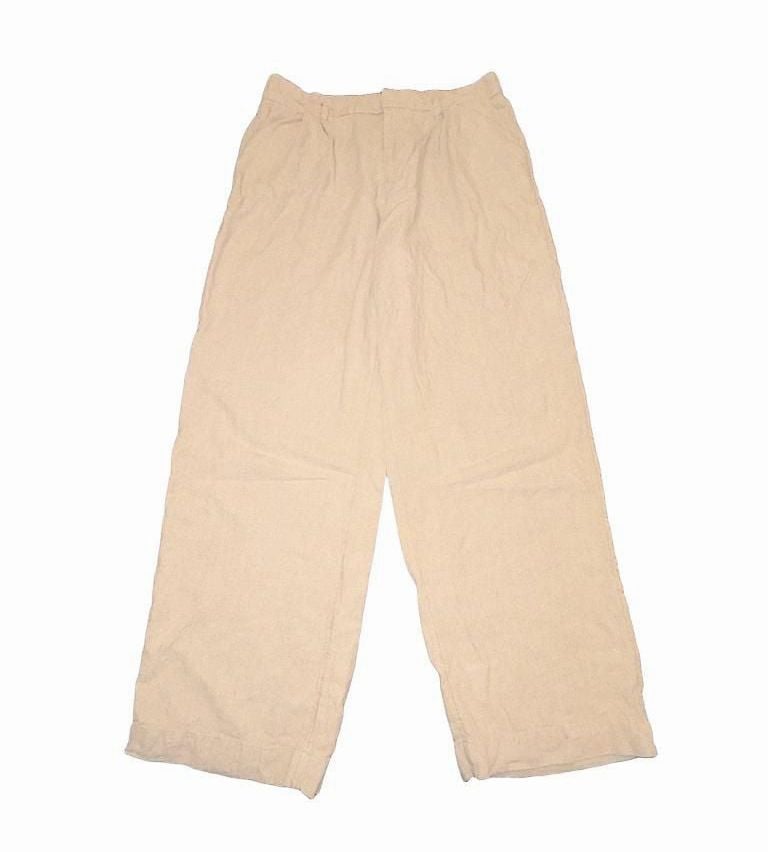 A New Day Women’s Size 12 Linen Blend Beige Wide Leg Pull On Pants Coastal 2