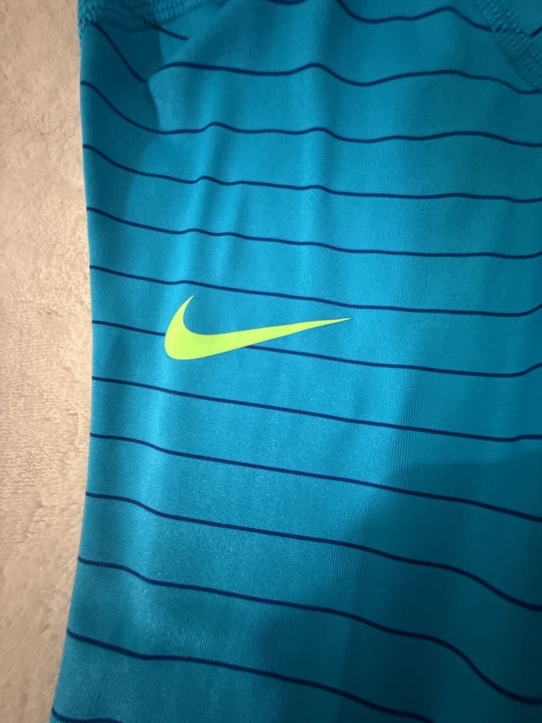 Nike Pro Dri Fit Pullover 1/2 Zip Blue M Running Cross Fit hyper warm 6