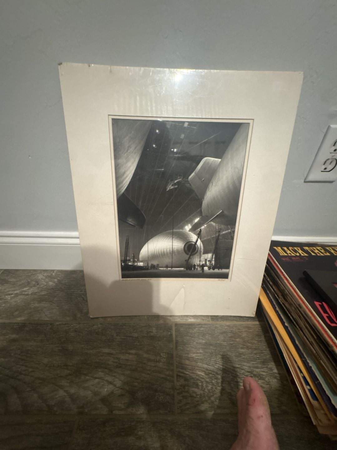 Vintage Tom Riggs Blimps at Goodyear Akron Ohio Framed Photo Print 1