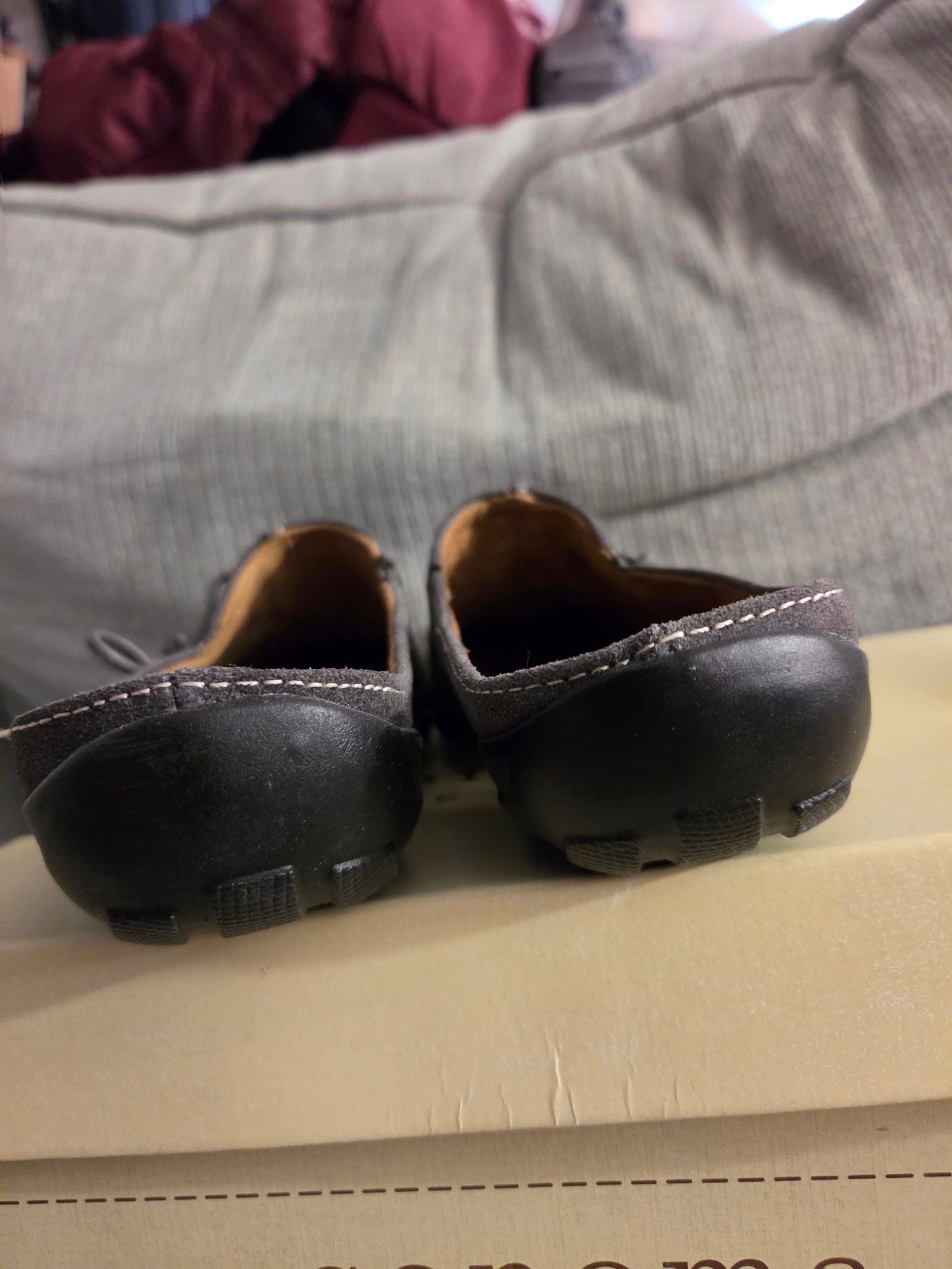 Natural Soul Fanner Size 7.5 Grey Suede Mules 6