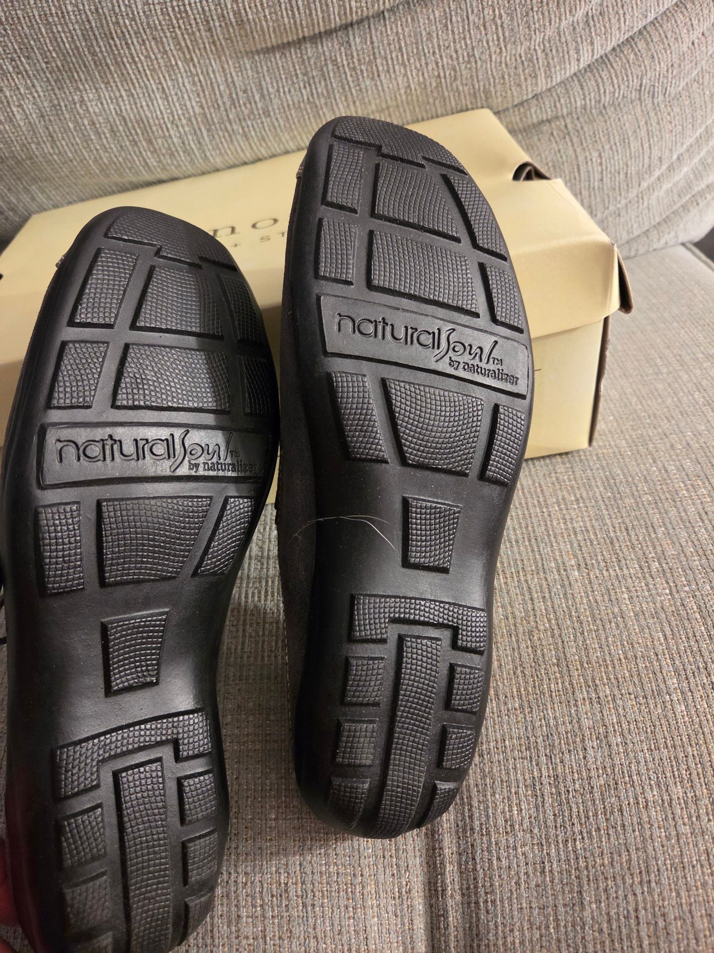 Natural Soul Fanner Size 7.5 Grey Suede Mules 7