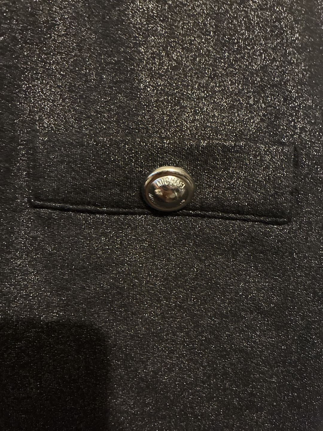 Michael Kors Metallic Mini Skirt Size XS Black Silver 3