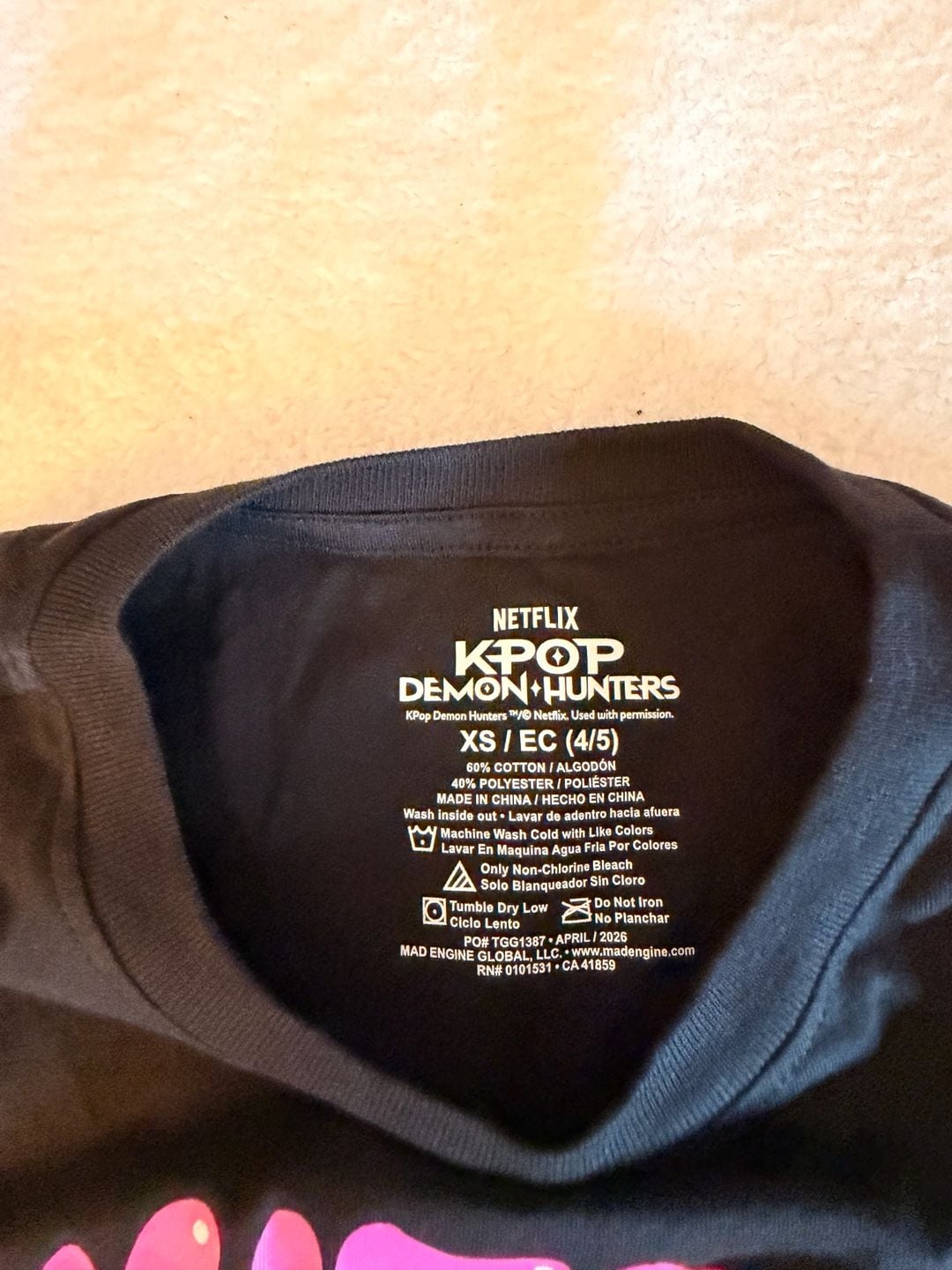 Netflix KPop Demon Hunters HUNTR/X Graphic T-Shirt Size XS (4/5) Black 5