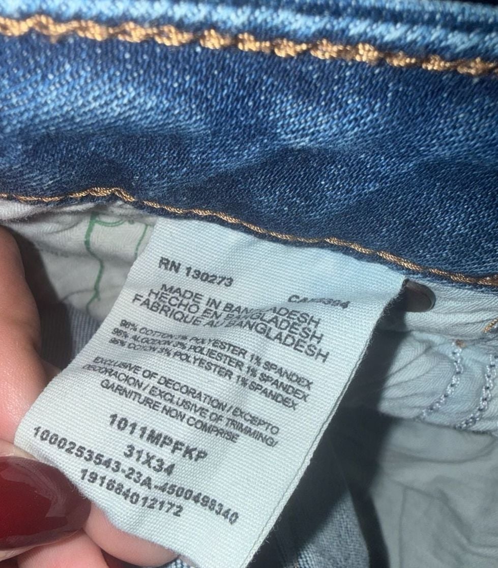 Wrangler High Rise Flare Jeans Blue Denim 31X34 cowgirls 8
