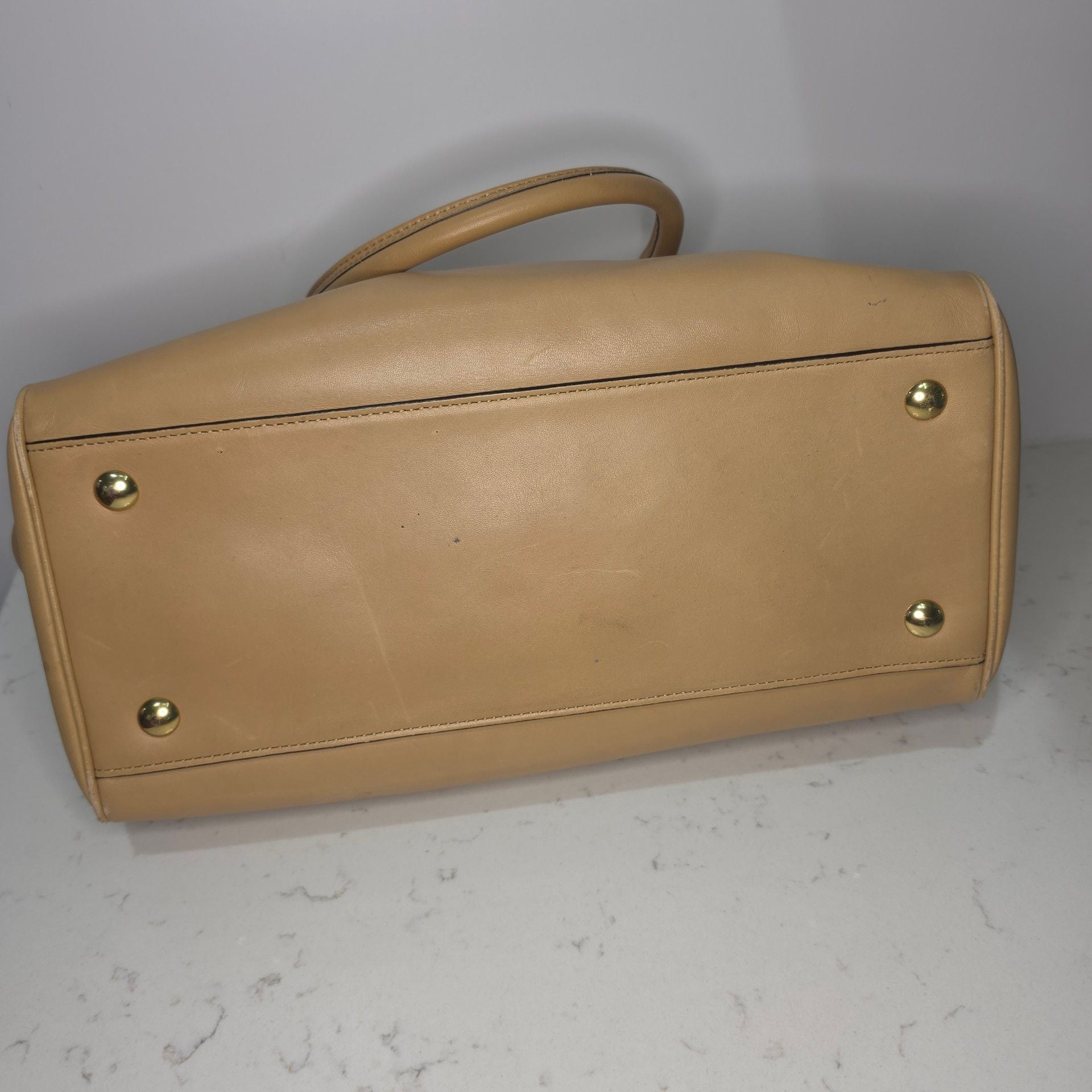 Coach Legacy Leather Haley Satchel 23574 Tan Satchel Bag 7
