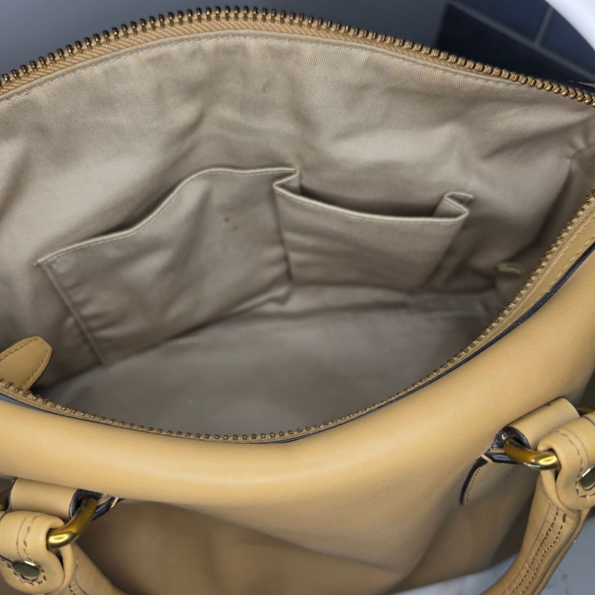 Coach Legacy Leather Haley Satchel 23574 Tan Satchel Bag 8