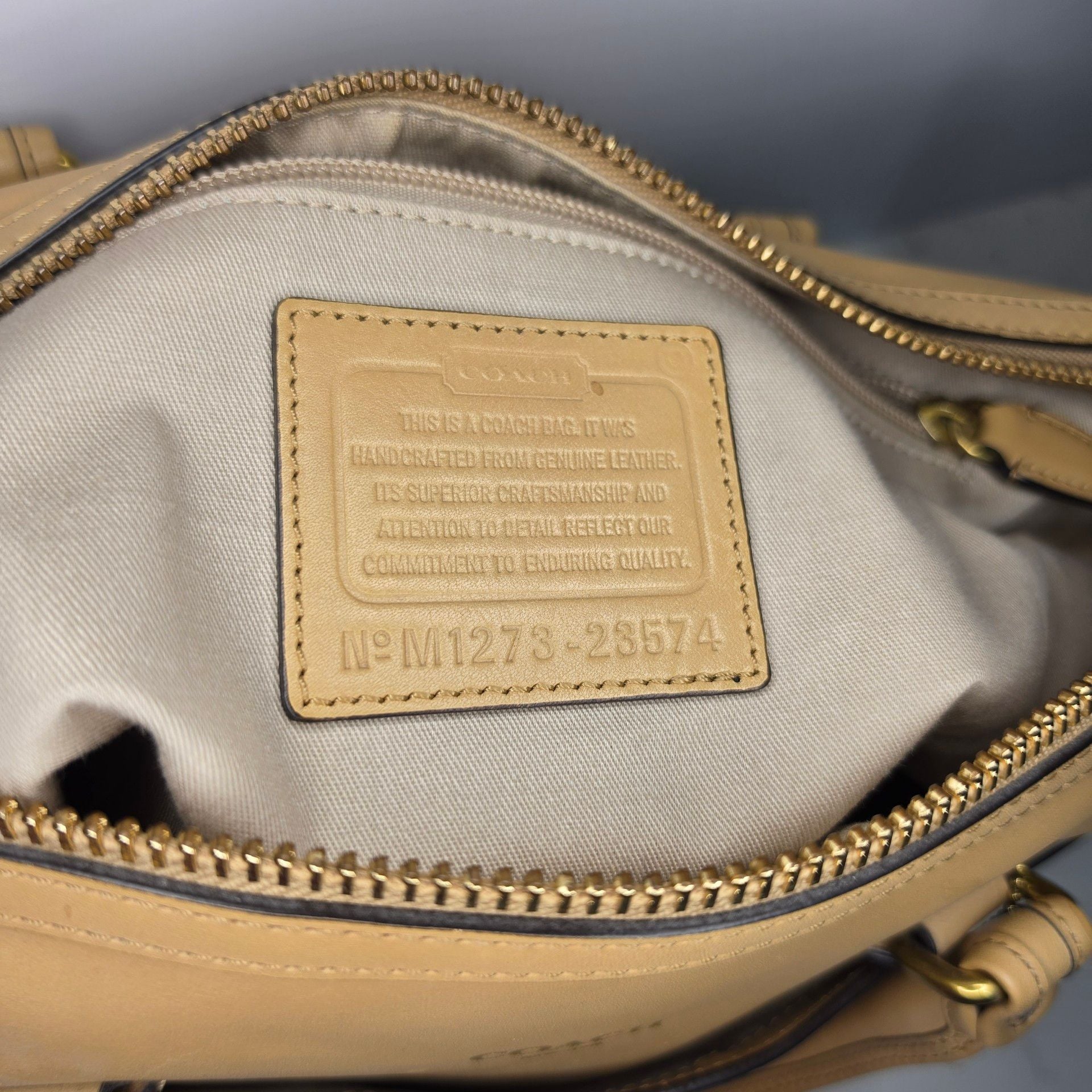 Coach Legacy Leather Haley Satchel 23574 Tan Satchel Bag 10