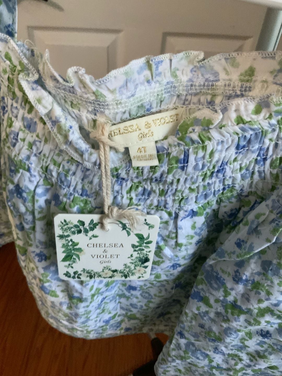 Chelsea & Violet Girls Floral Long Sleeve Top 4T 4