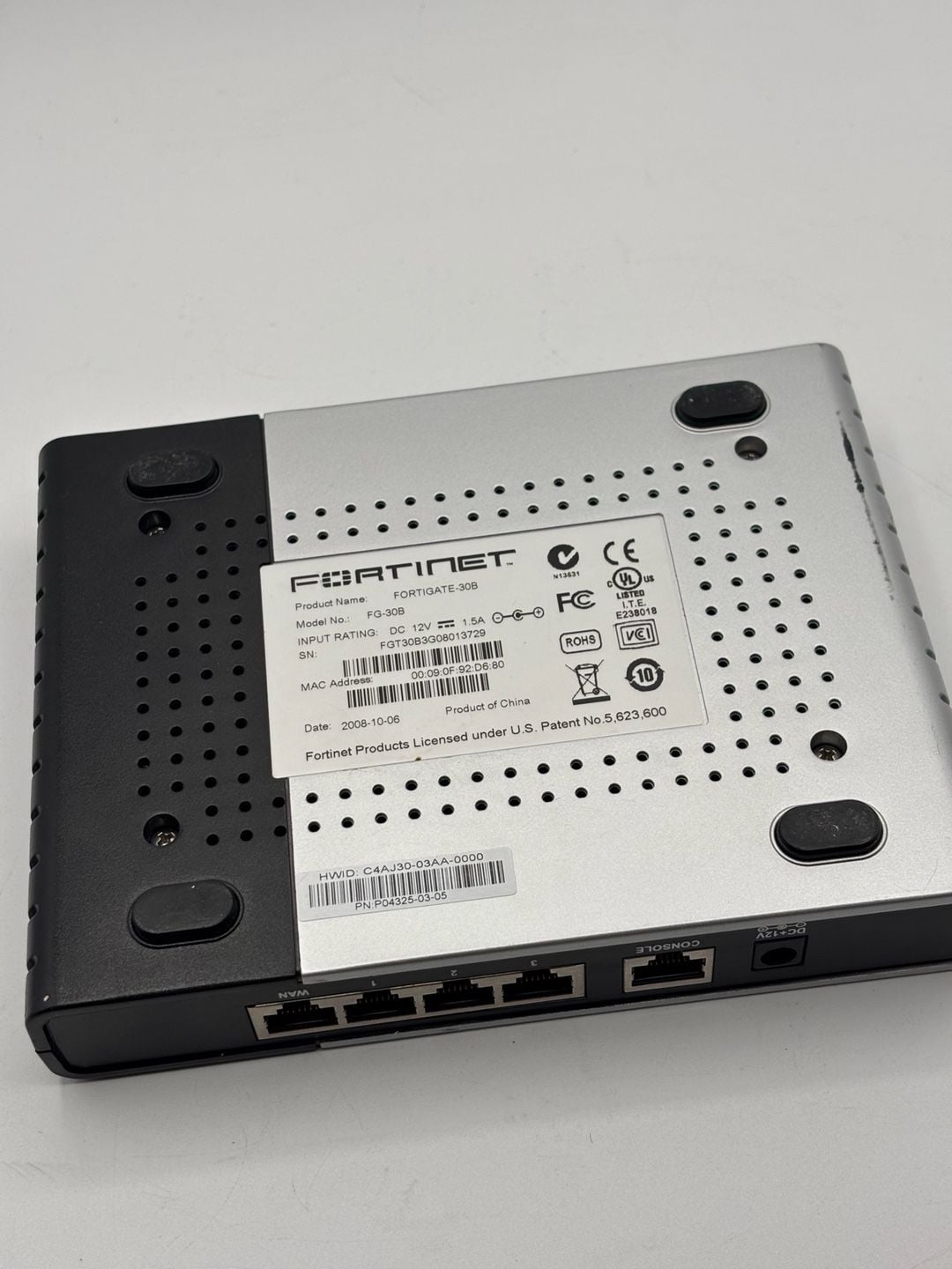 Fortinet FortiGate-30B Security Appliance Firewall Router 4