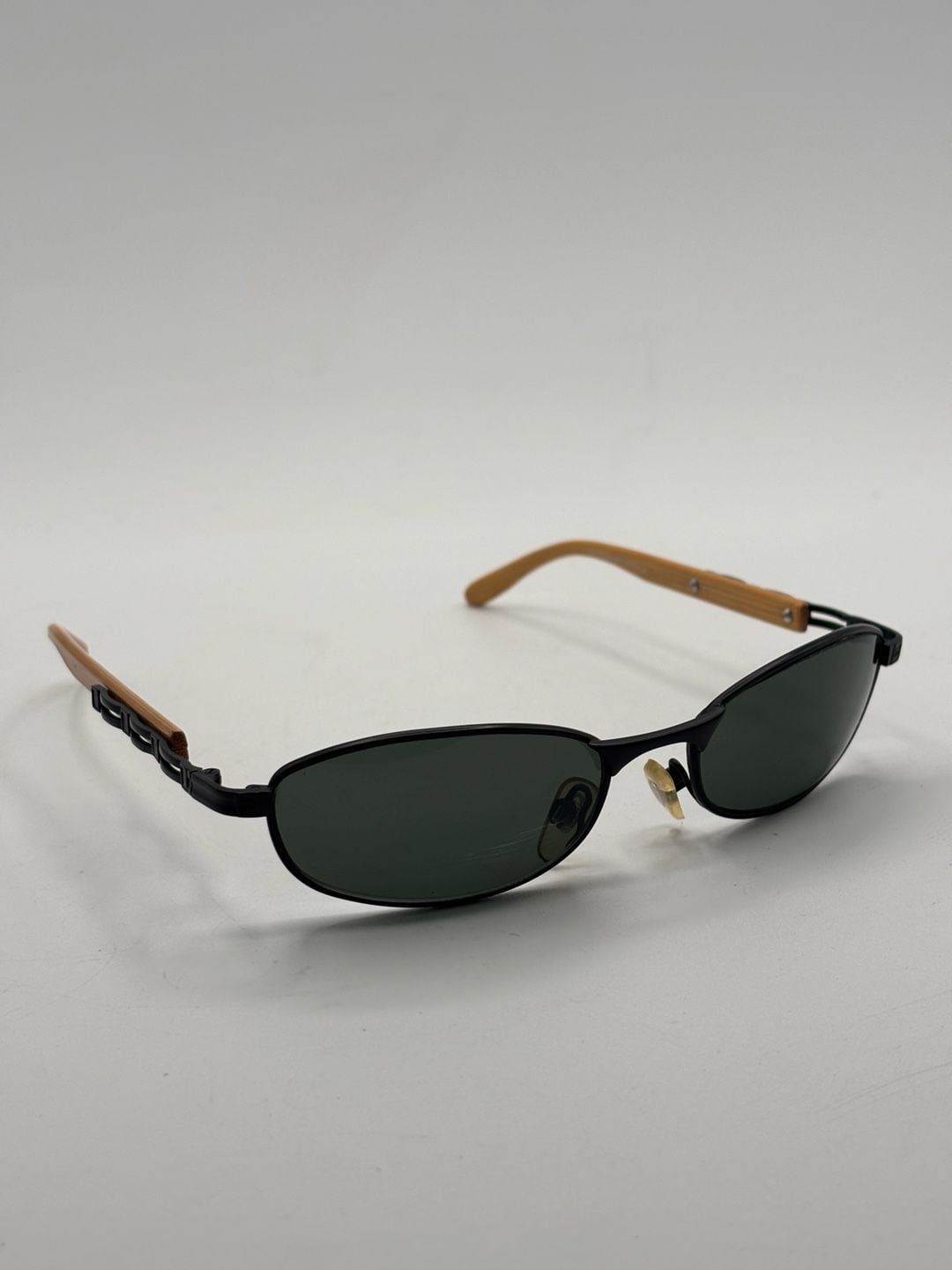 OLK Mod. 291 Size 51-19 Sunglasses Black Wood Temples 2