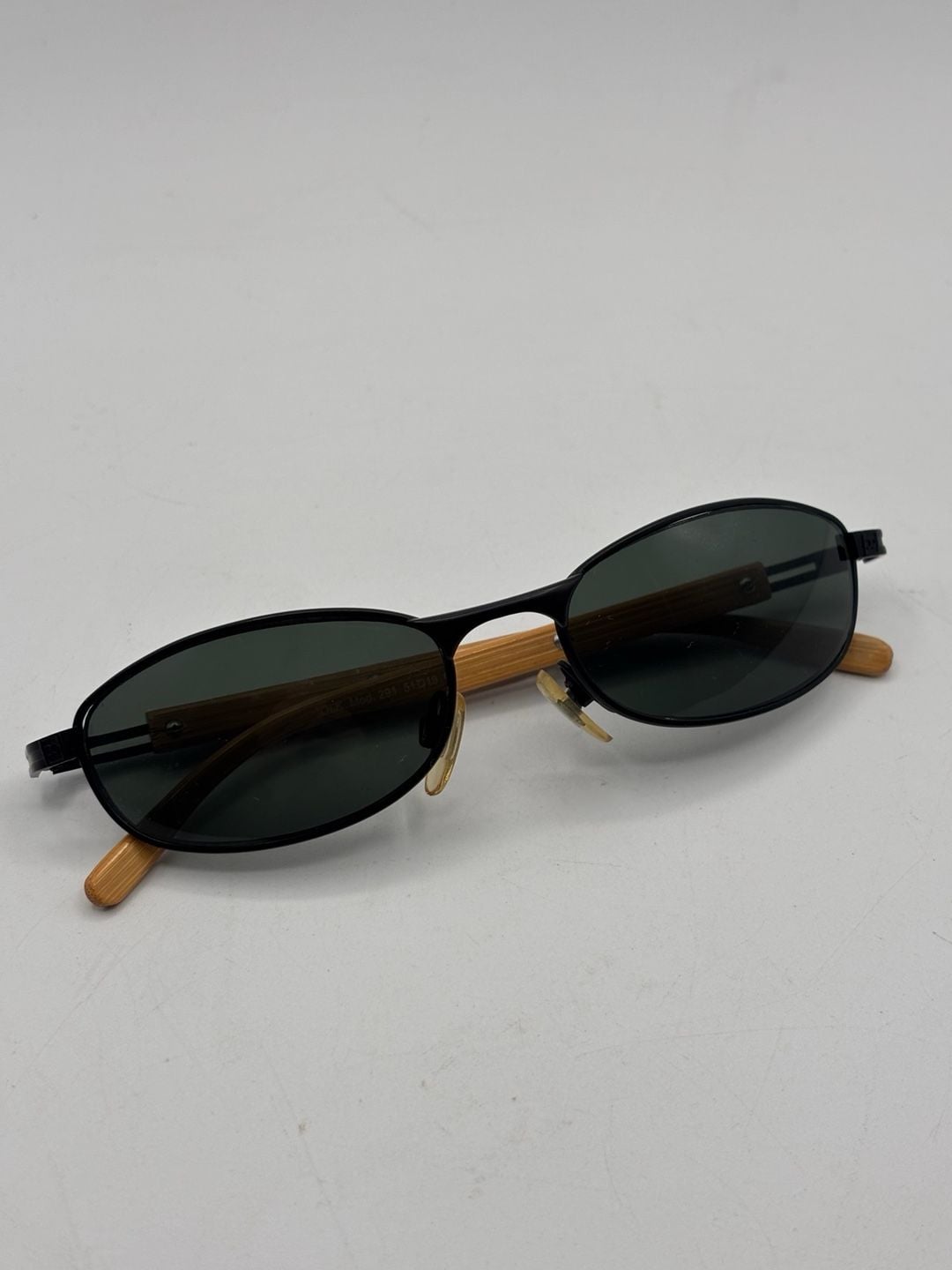OLK Mod. 291 Size 51-19 Sunglasses Black Wood Temples 3