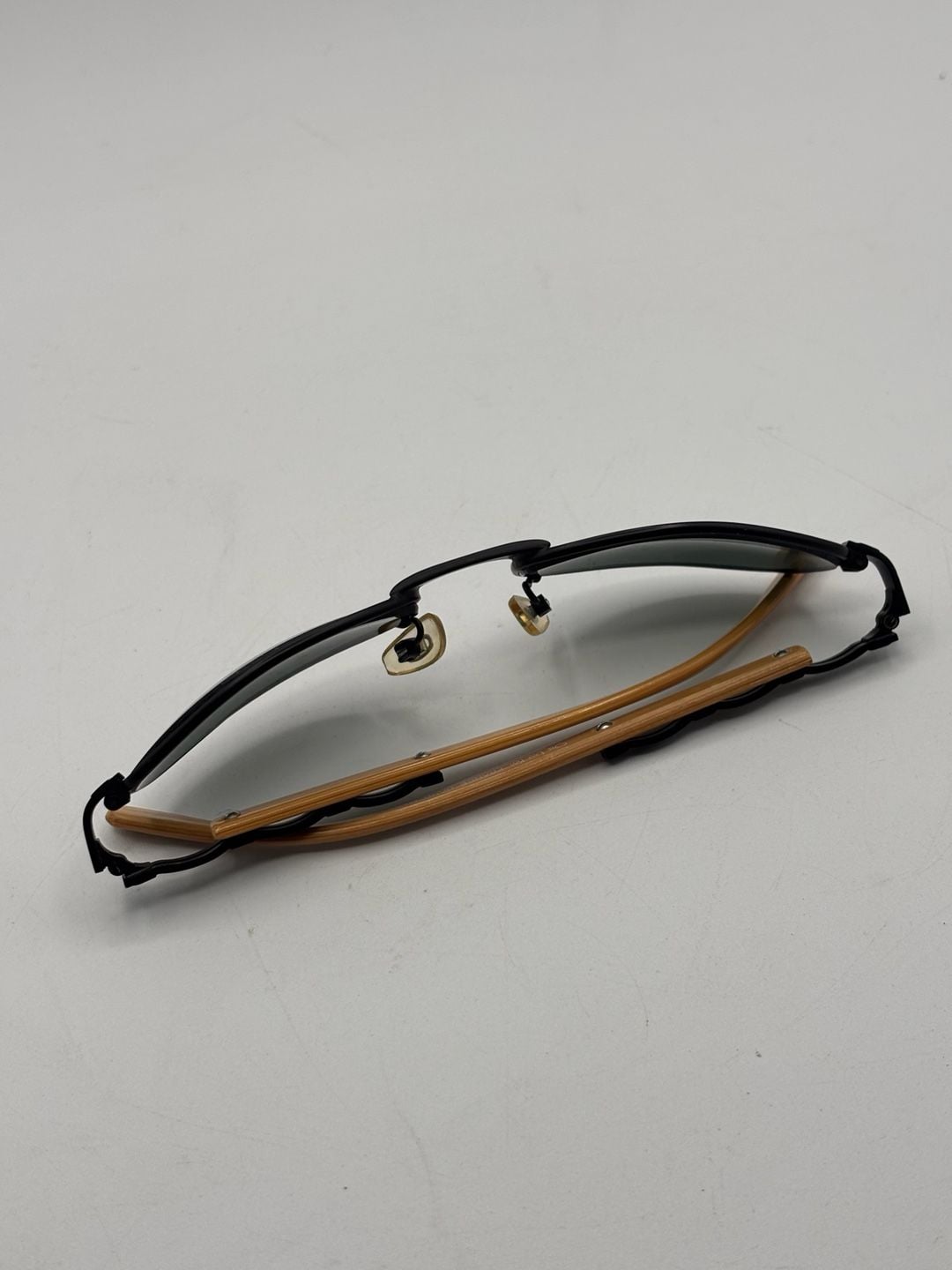 OLK Mod. 291 Size 51-19 Sunglasses Black Wood Temples 4