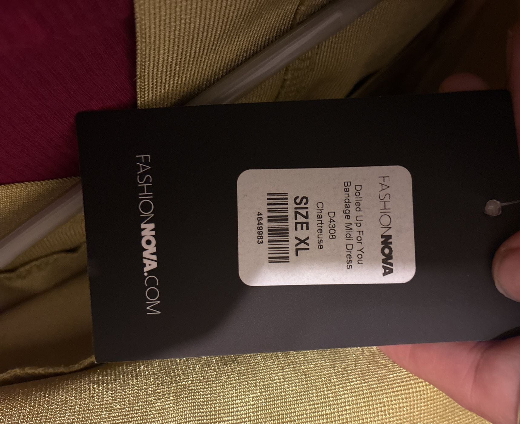 Fashion Nova Dolled Up For You Bandage Midi Dress Size XL 5