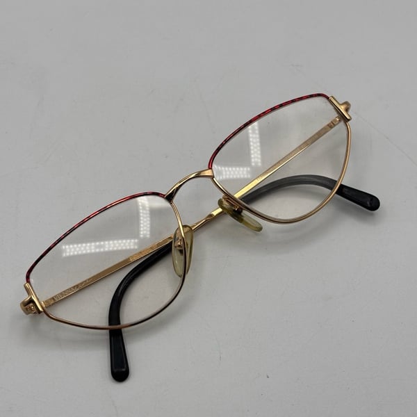 Vintage Viennaline 1633 Size 53-16 Gold Eyeglass Frames Made In Austria