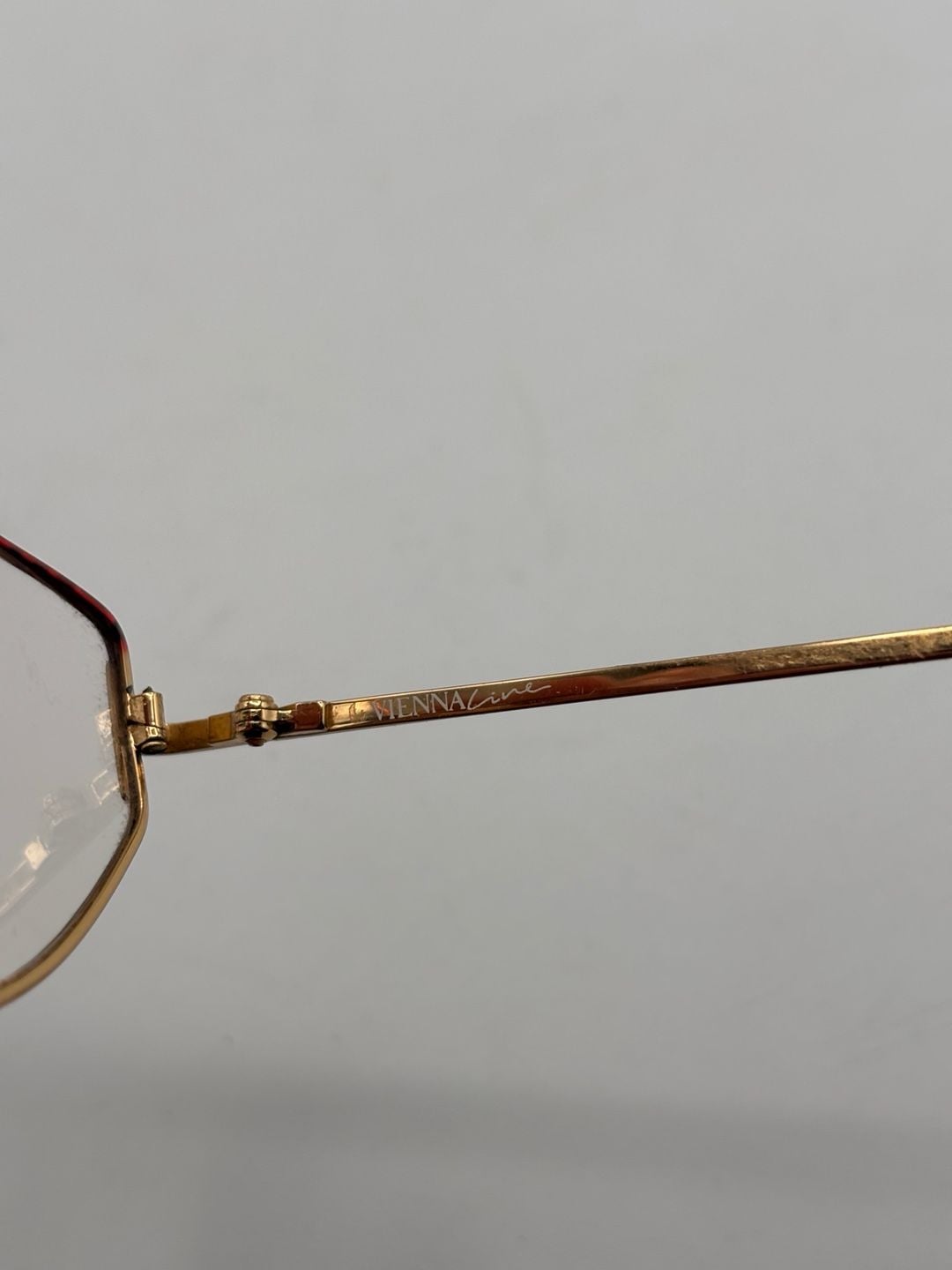 Vintage Viennaline 1633 Size 53-16 Gold Eyeglass Frames Made In Austria 5