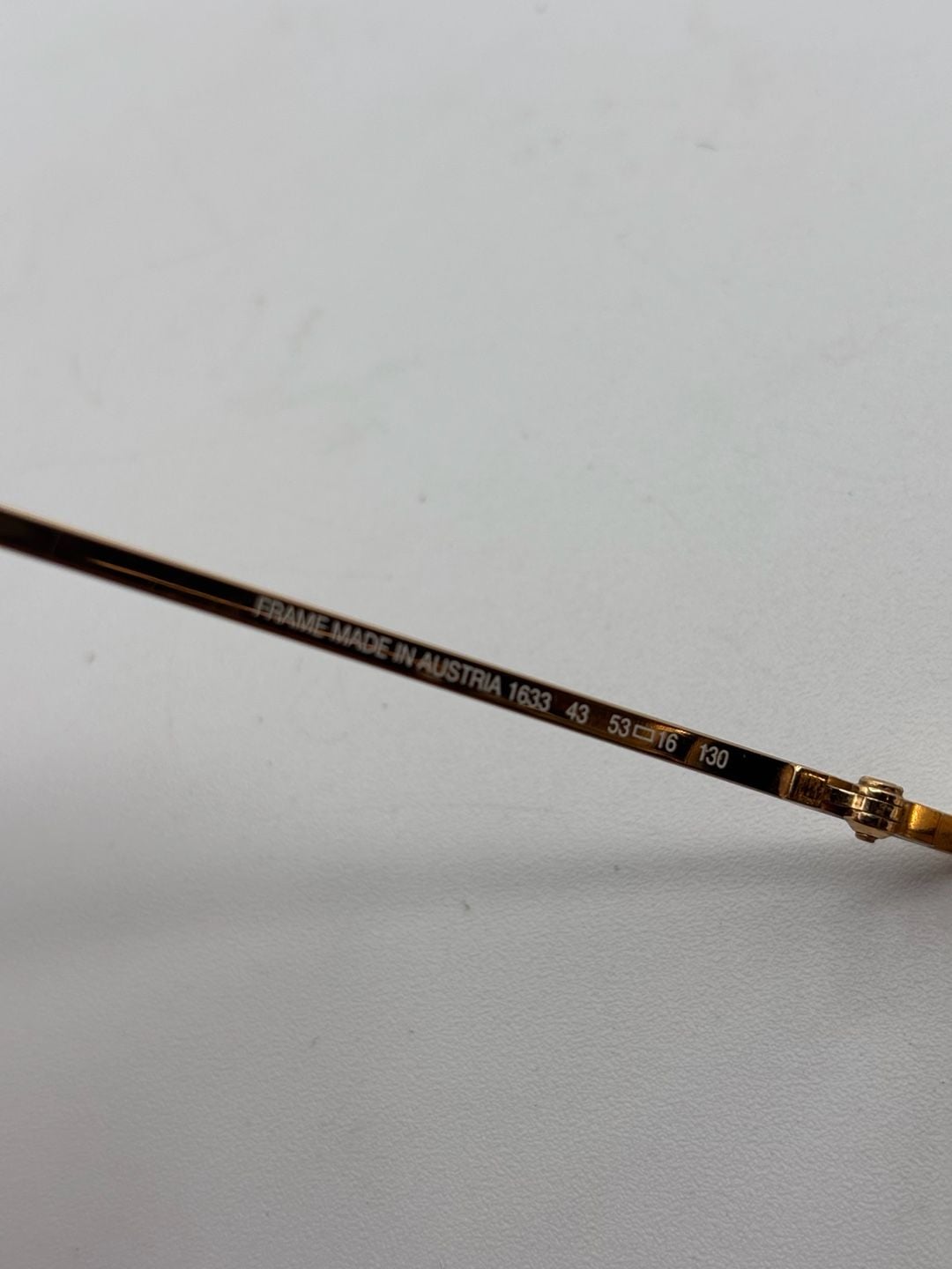 Vintage Viennaline 1633 Size 53-16 Gold Eyeglass Frames Made In Austria 6