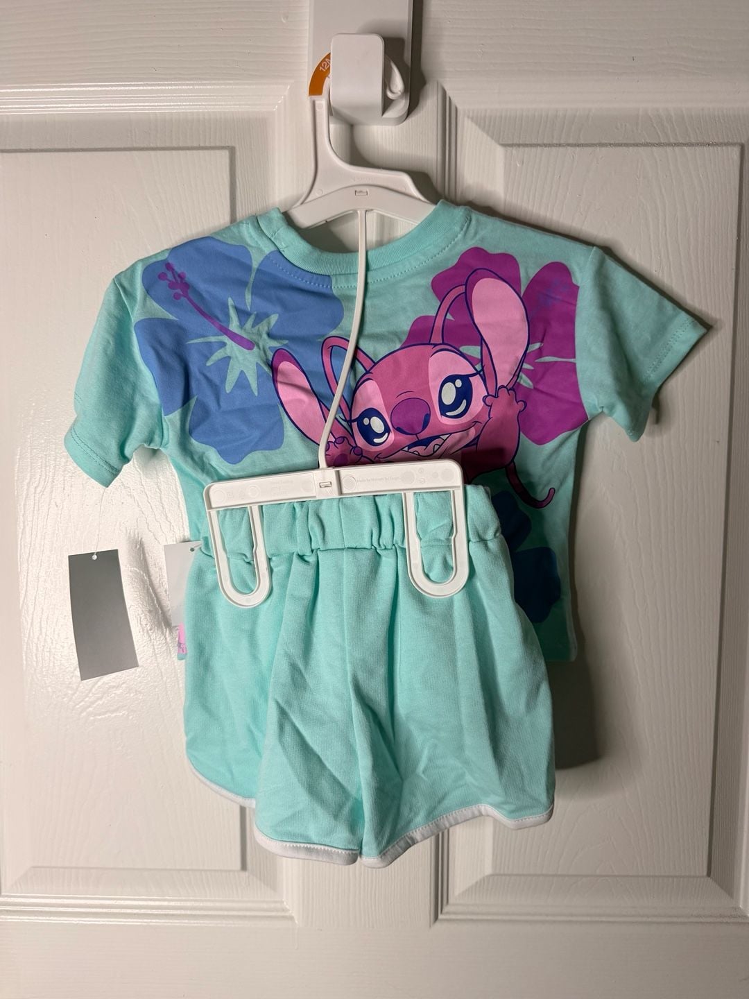 Disney Stitch Toddler Girls T-Shirt & Shorts Set Size 12M Blue 3