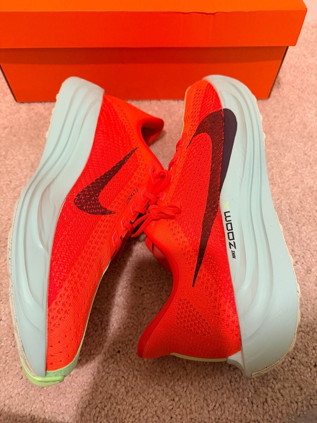 Nike Pegasus Plus Running Shoes Bright Crimson Lime Blast 3