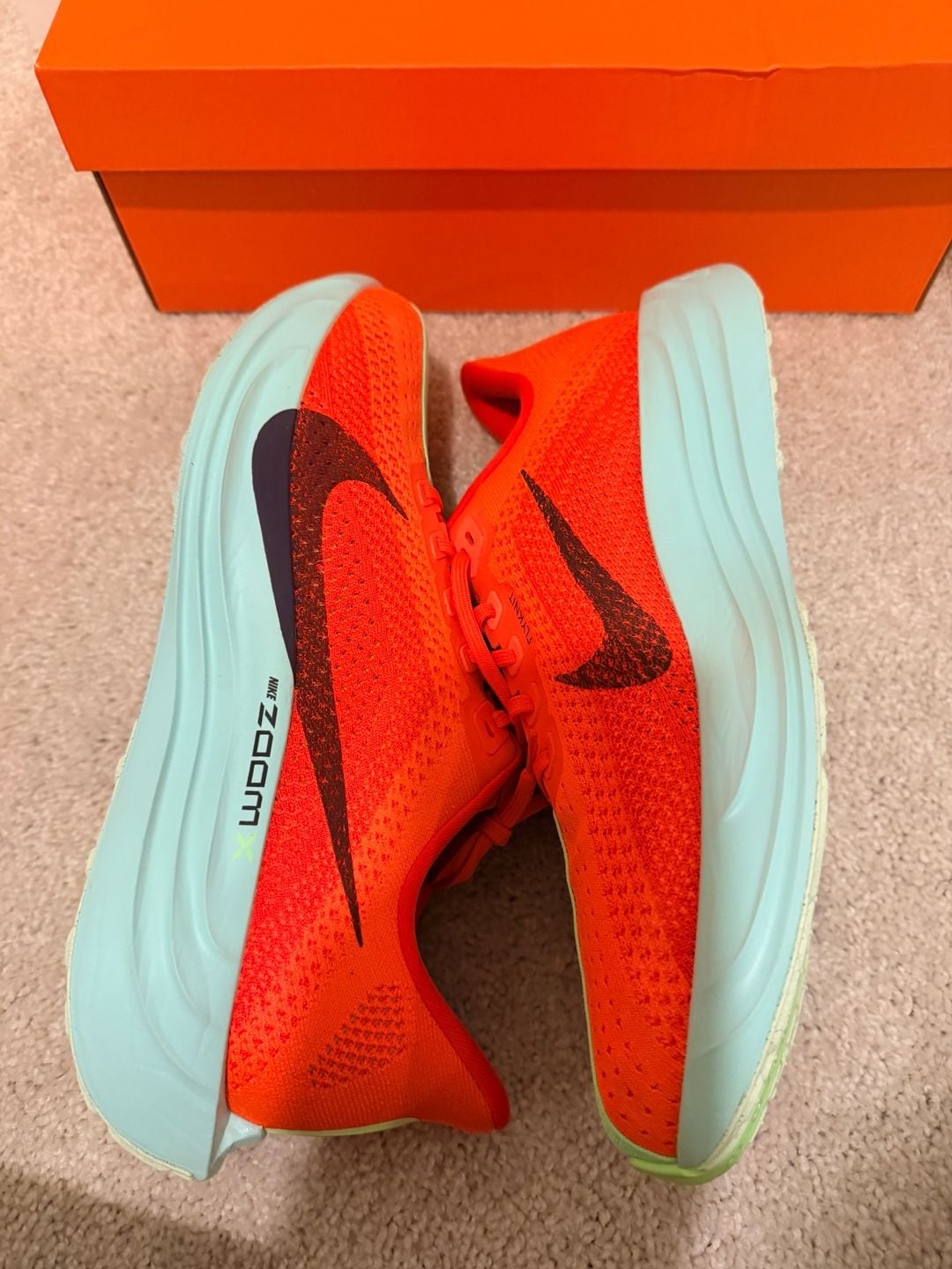 Nike Pegasus Plus Running Shoes Bright Crimson Lime Blast 4