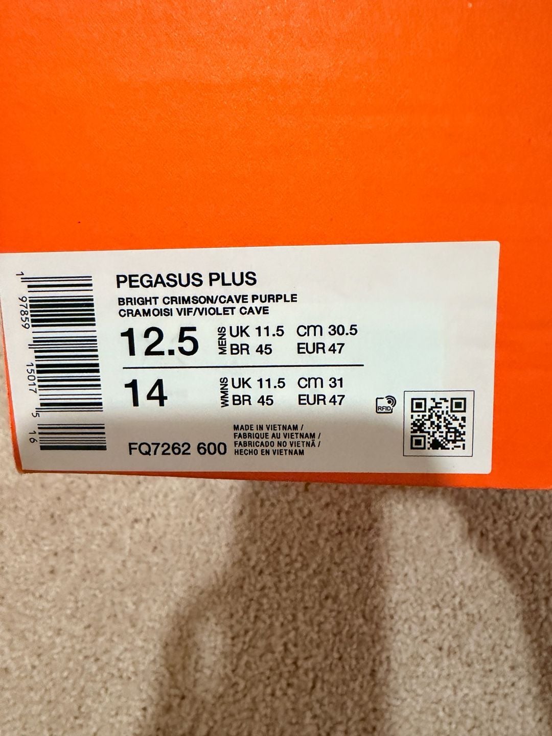 Nike Pegasus Plus Running Shoes Bright Crimson Lime Blast 9