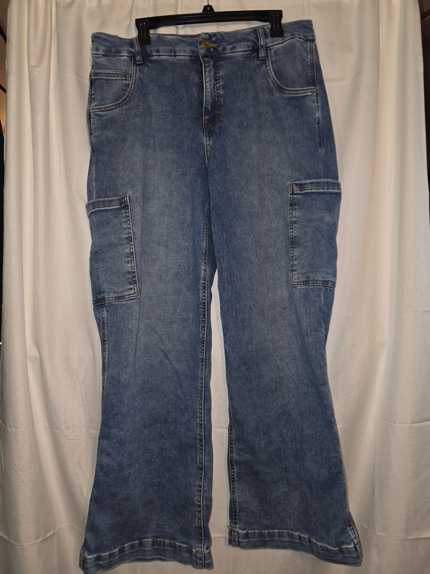 KUT from the Kloth Jodi Fab Ab Wide Leg Jeans Size 14W 2