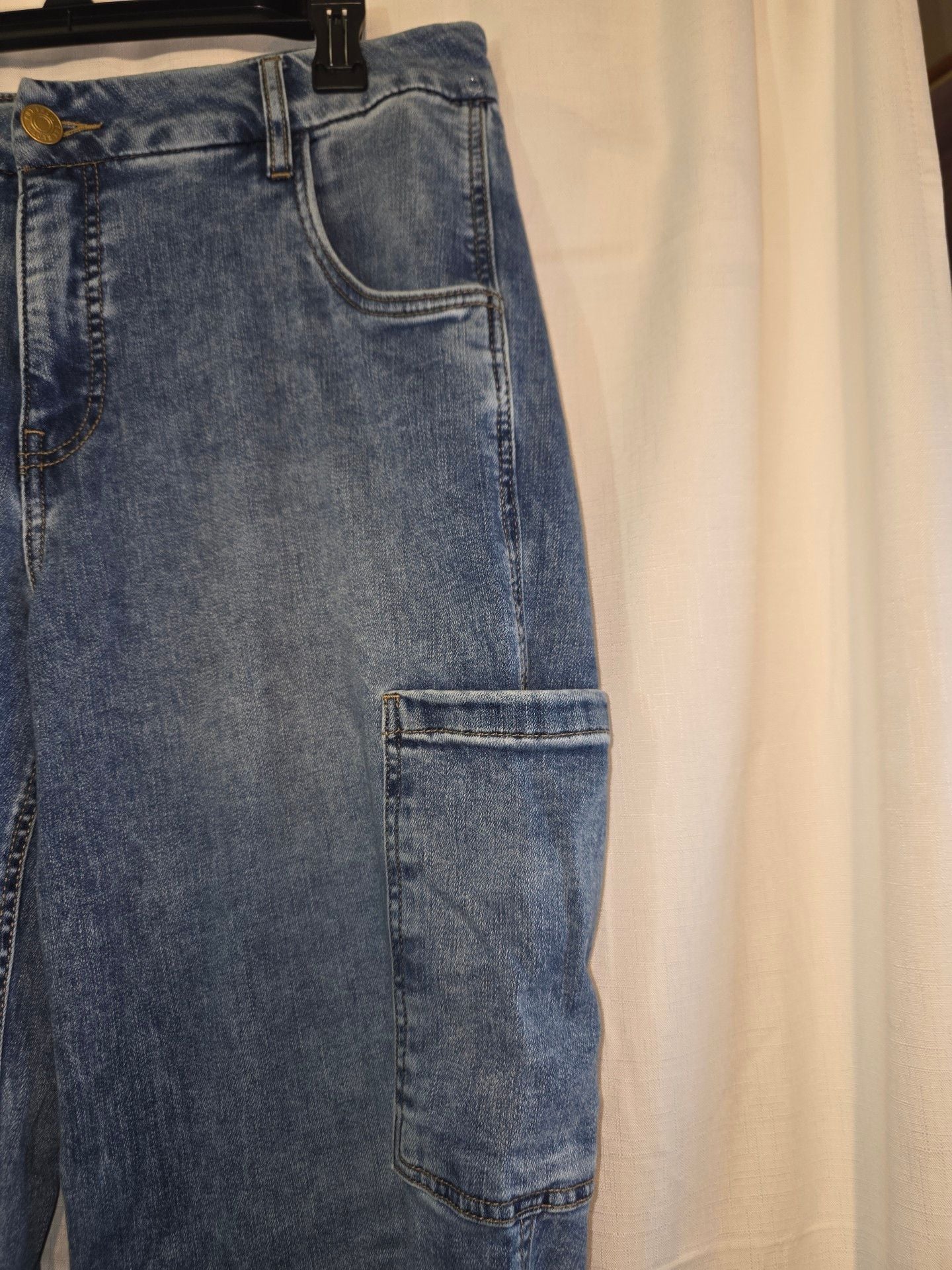KUT from the Kloth Jodi Fab Ab Wide Leg Jeans Size 14W 3