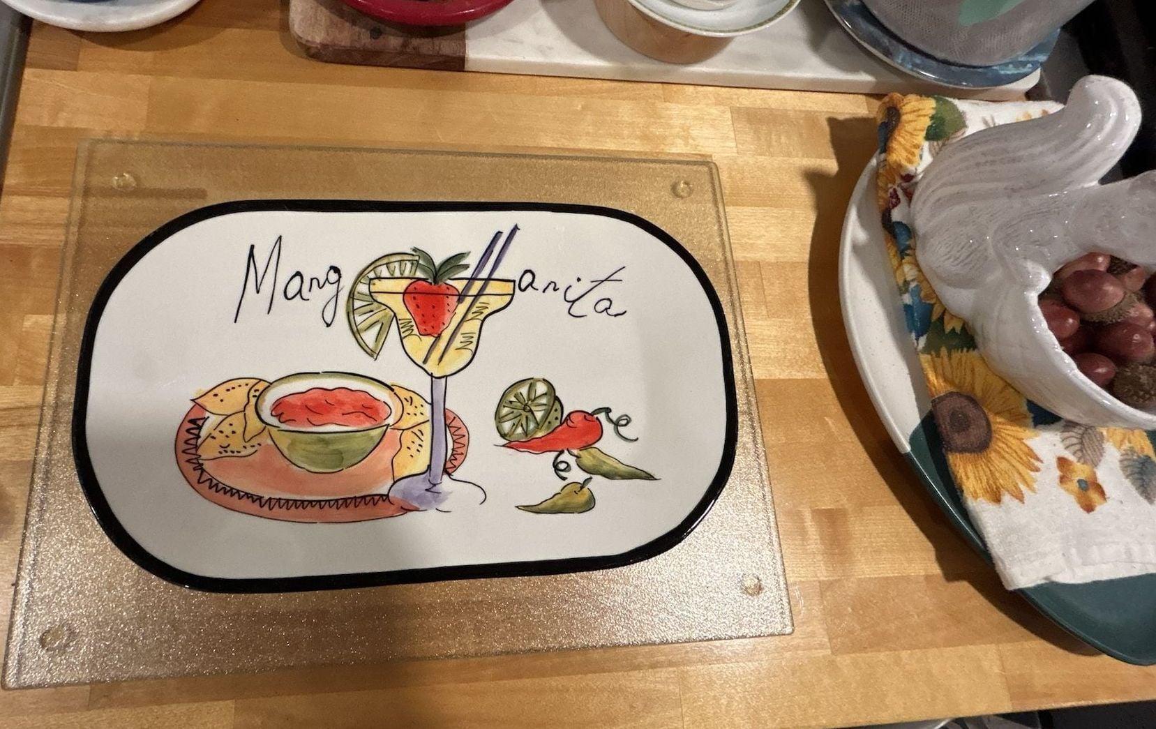 HausenWare Margarita Serving Tray 10 Inch Mary Jane Mitchell Design 1