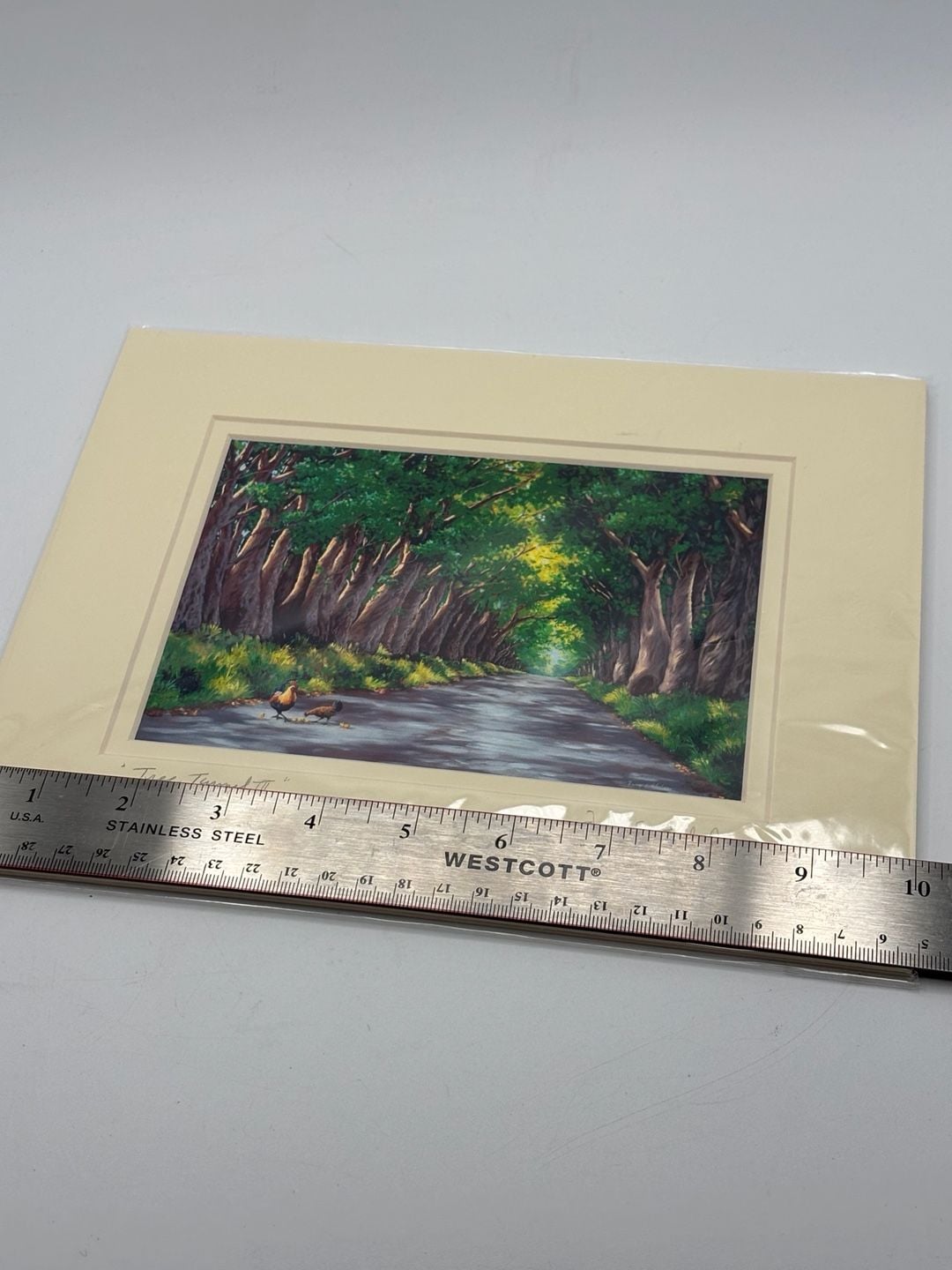 Fanny S. Bilodeau Signed Art Print Tree Tunnel III Matted 7