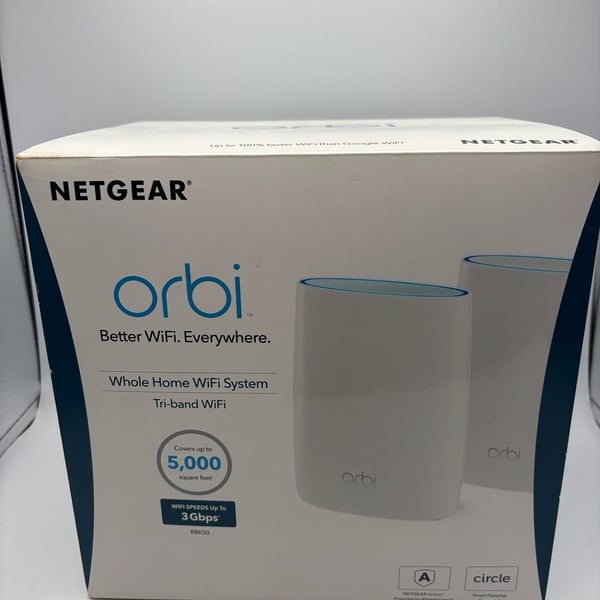 Netgear Orbi RBK50 Whole Home Mesh WiFi System AC3000 Tri-Band