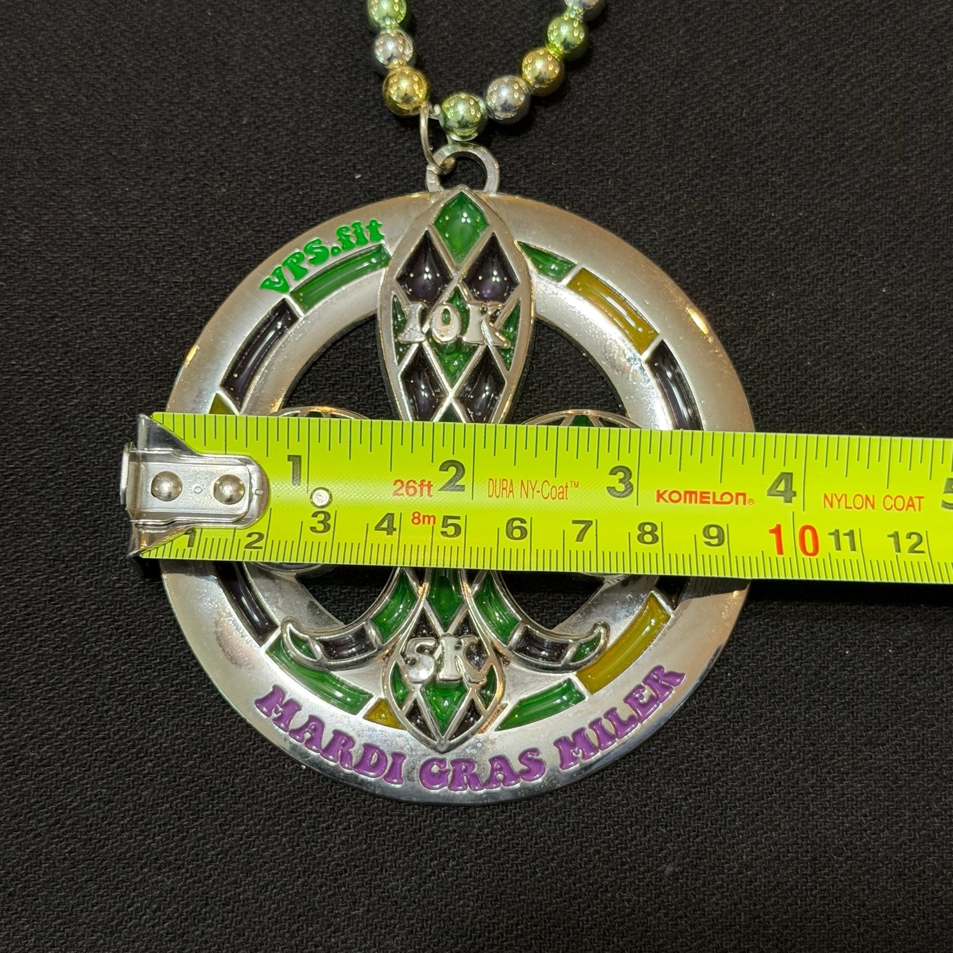 Vps.Fit Mardi Gras Miler Fleur De Lis Medal Necklace 5