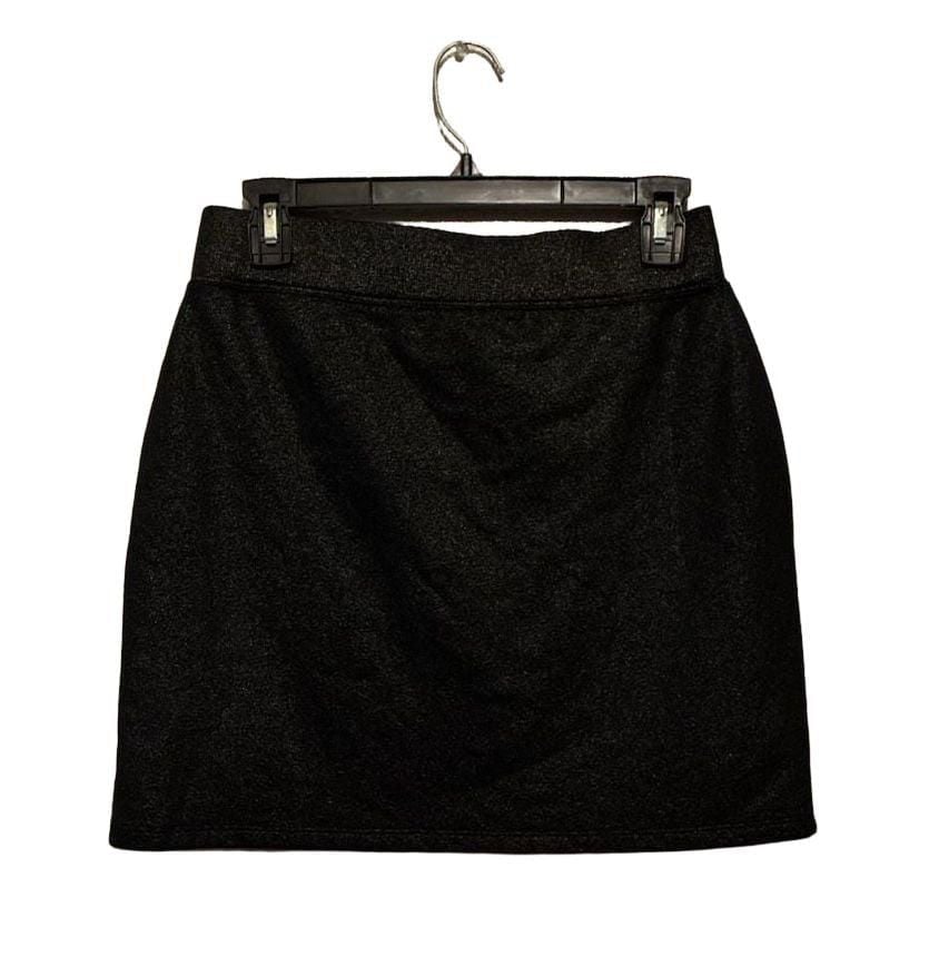 Michael Kors Metallic Mini Skirt Size XS Black Silver 5